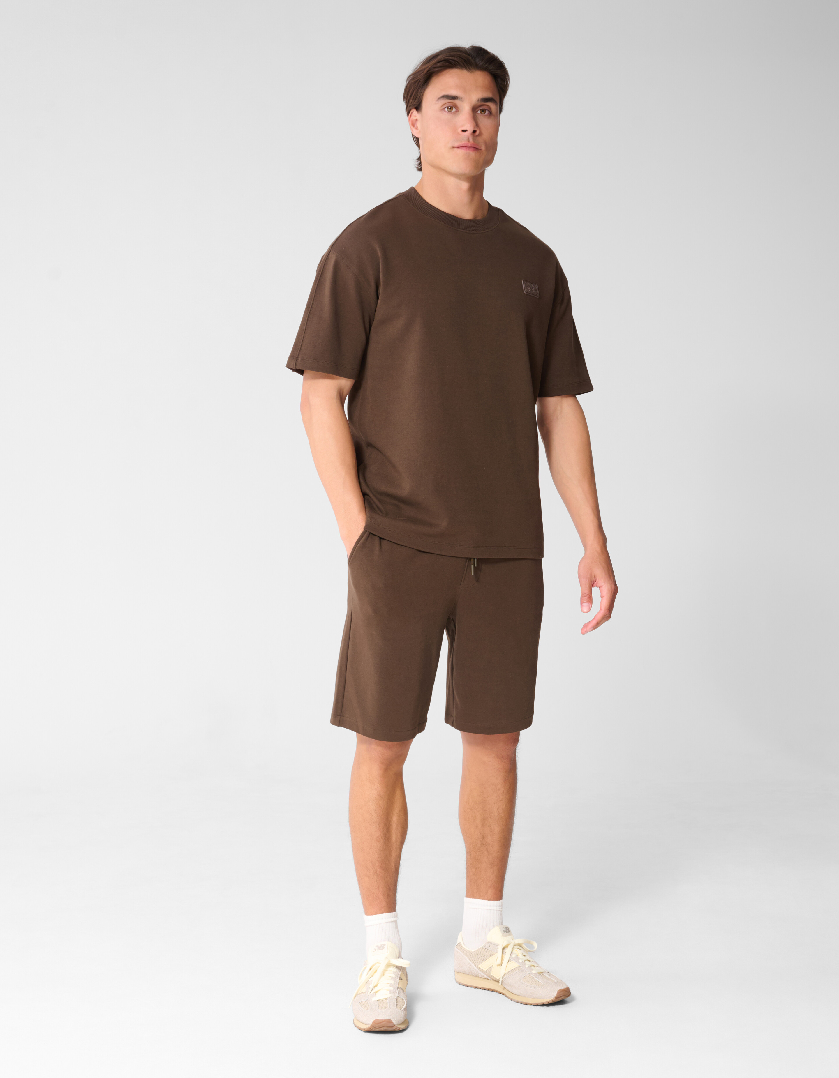 Spark Label T-Shirt Dunkelbraun SHOEBY MEN