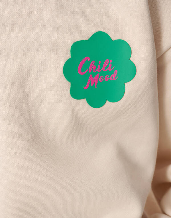 Peper Artwork Pullover Gebrochen Weiß SHOEBY GIRLS