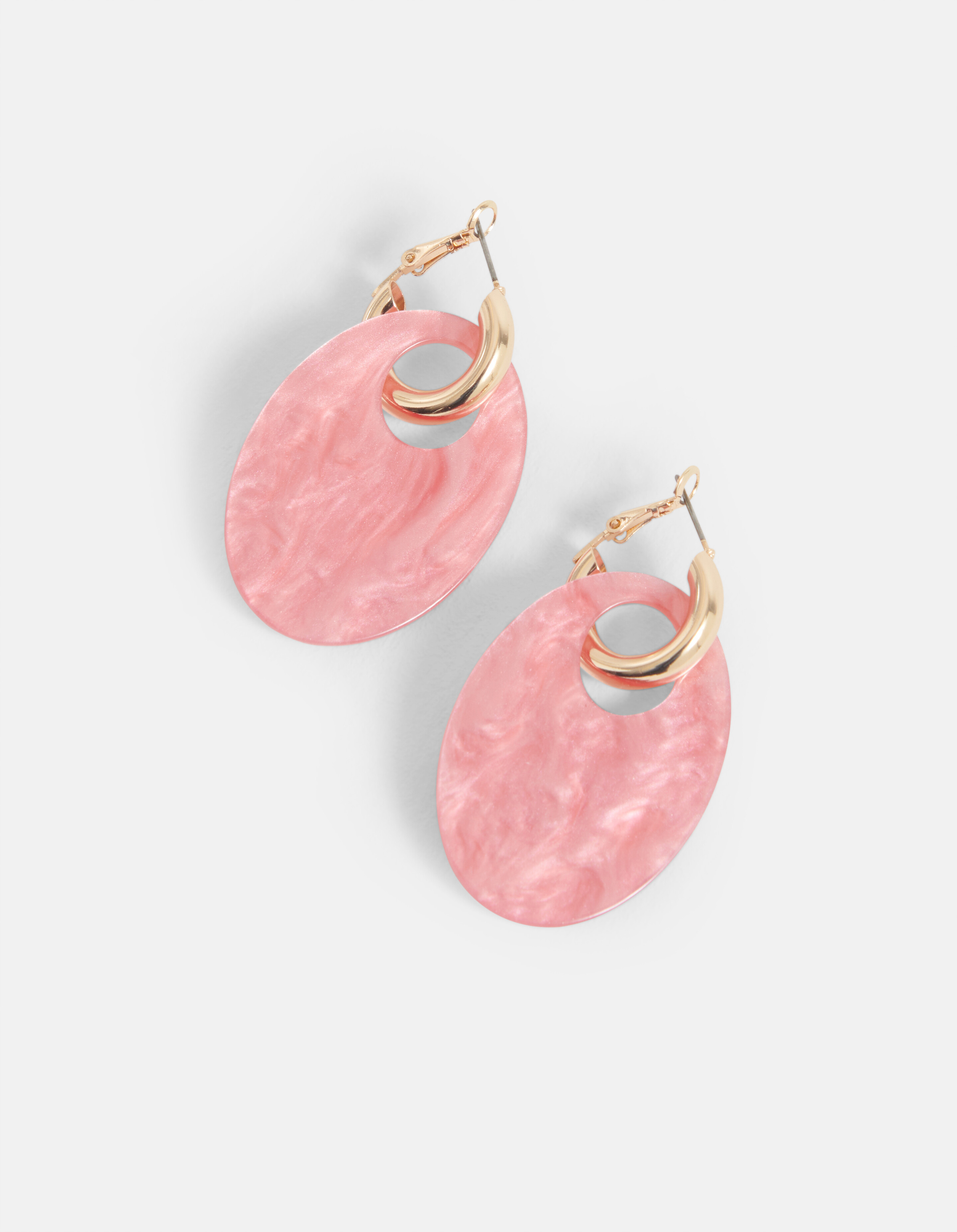 Ovale Ohrringe Rosa SHOEBY ACCESSOIRES