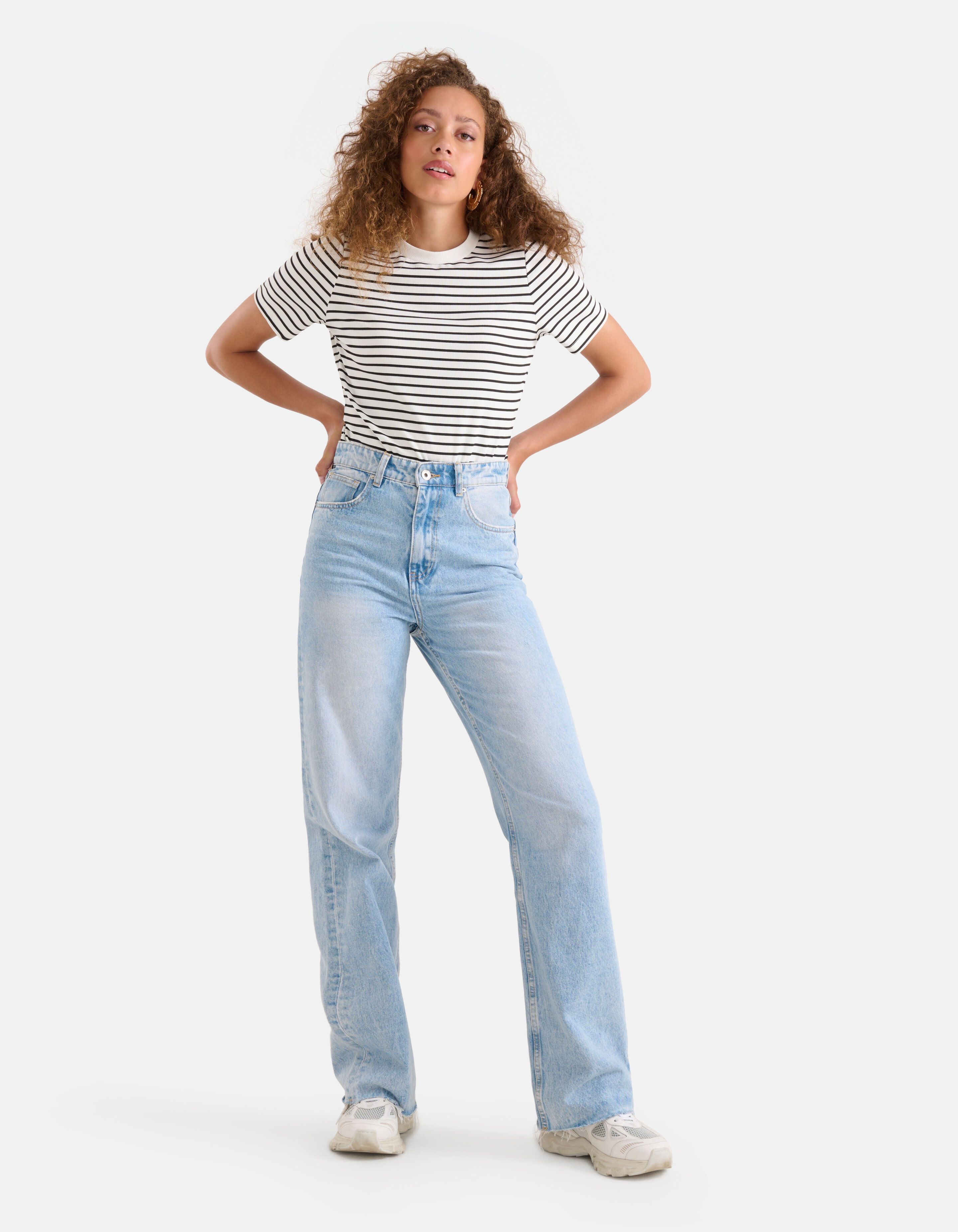 Gestreiftes Top Schwarz/Weiß SHOEBY WOMEN