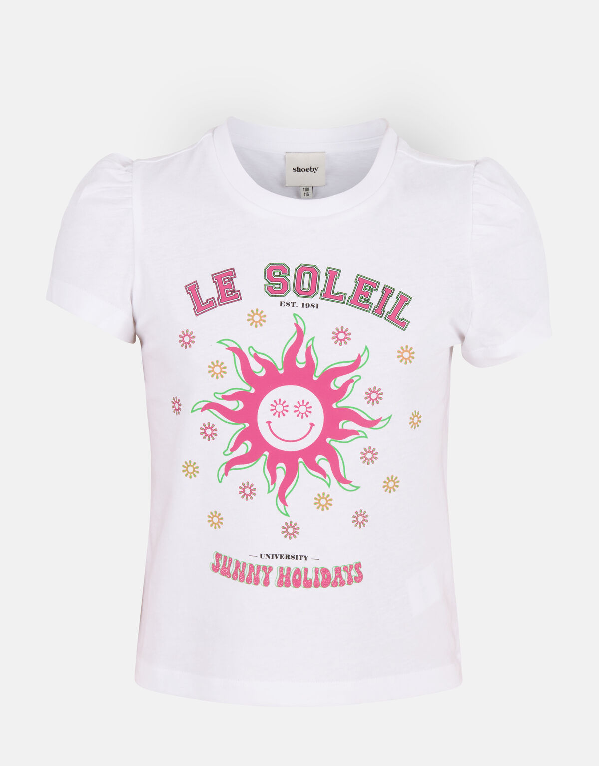 Bedrucktes T-shirt Weiß SHOEBY GIRLS
