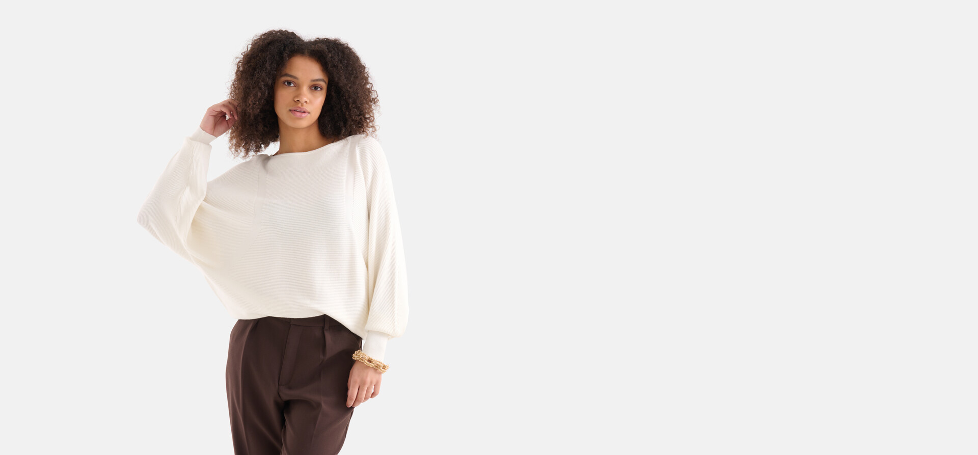 Pullover mit weiten Ärmeln Off White SHOEBY WOMEN