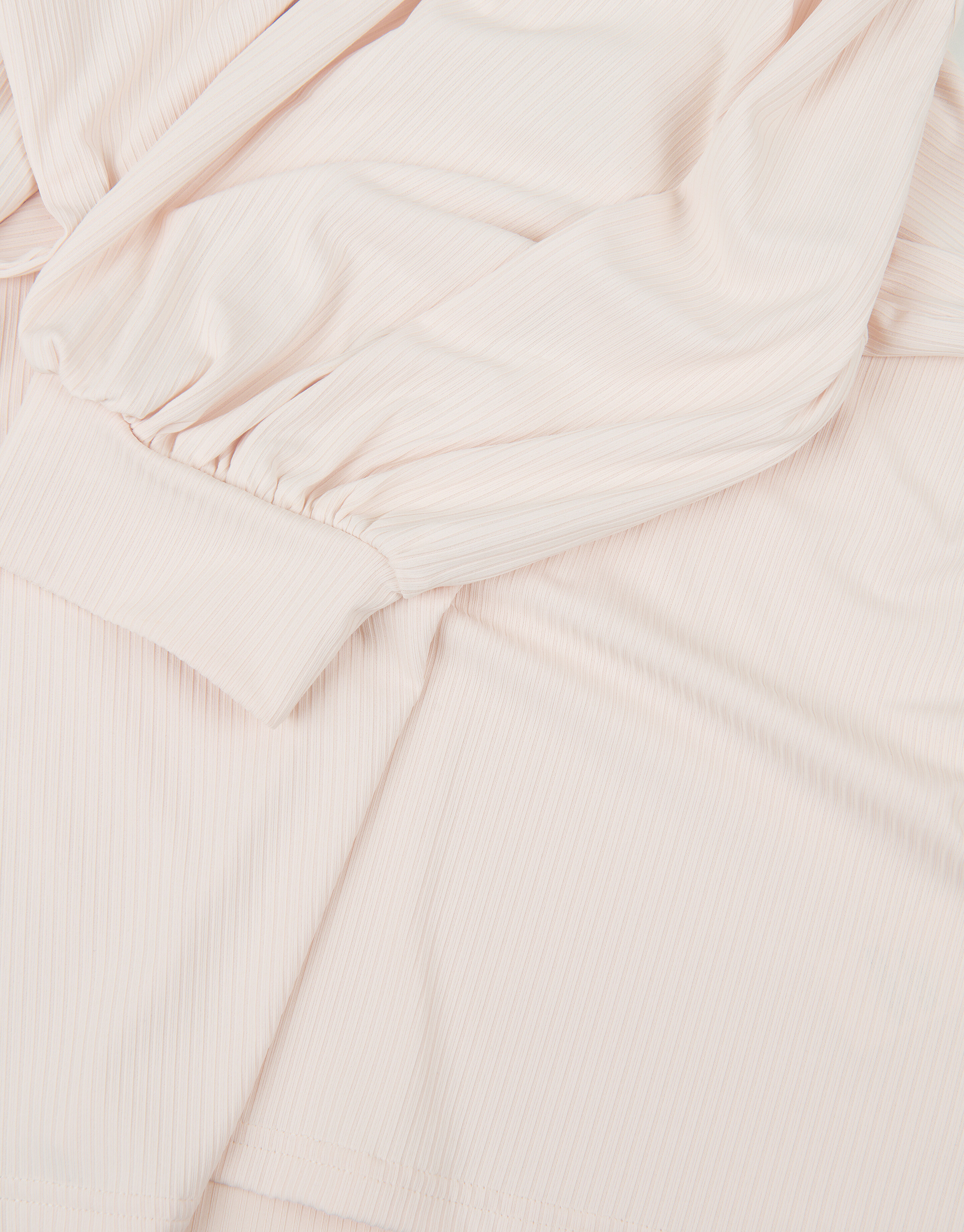 Rib Jersey V Ausschnitt T-Shirt EKSEPT