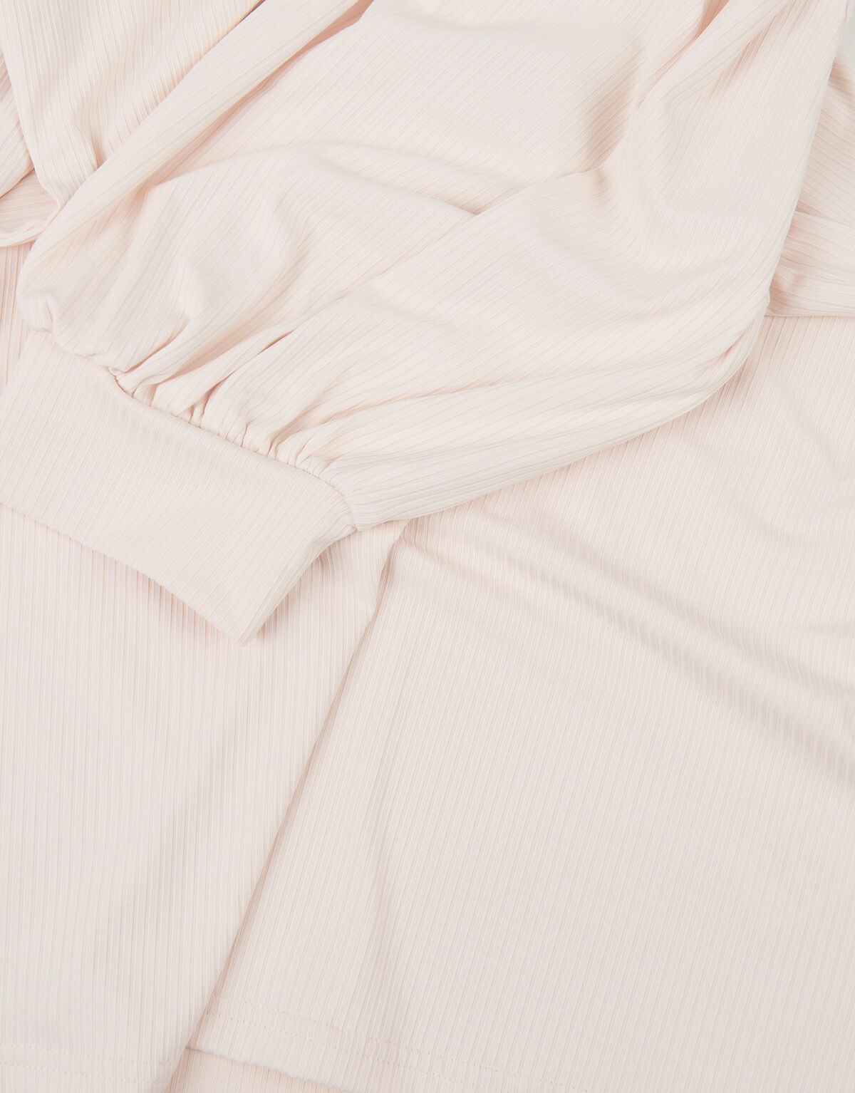Rib Jersey V Ausschnitt T-Shirt EKSEPT