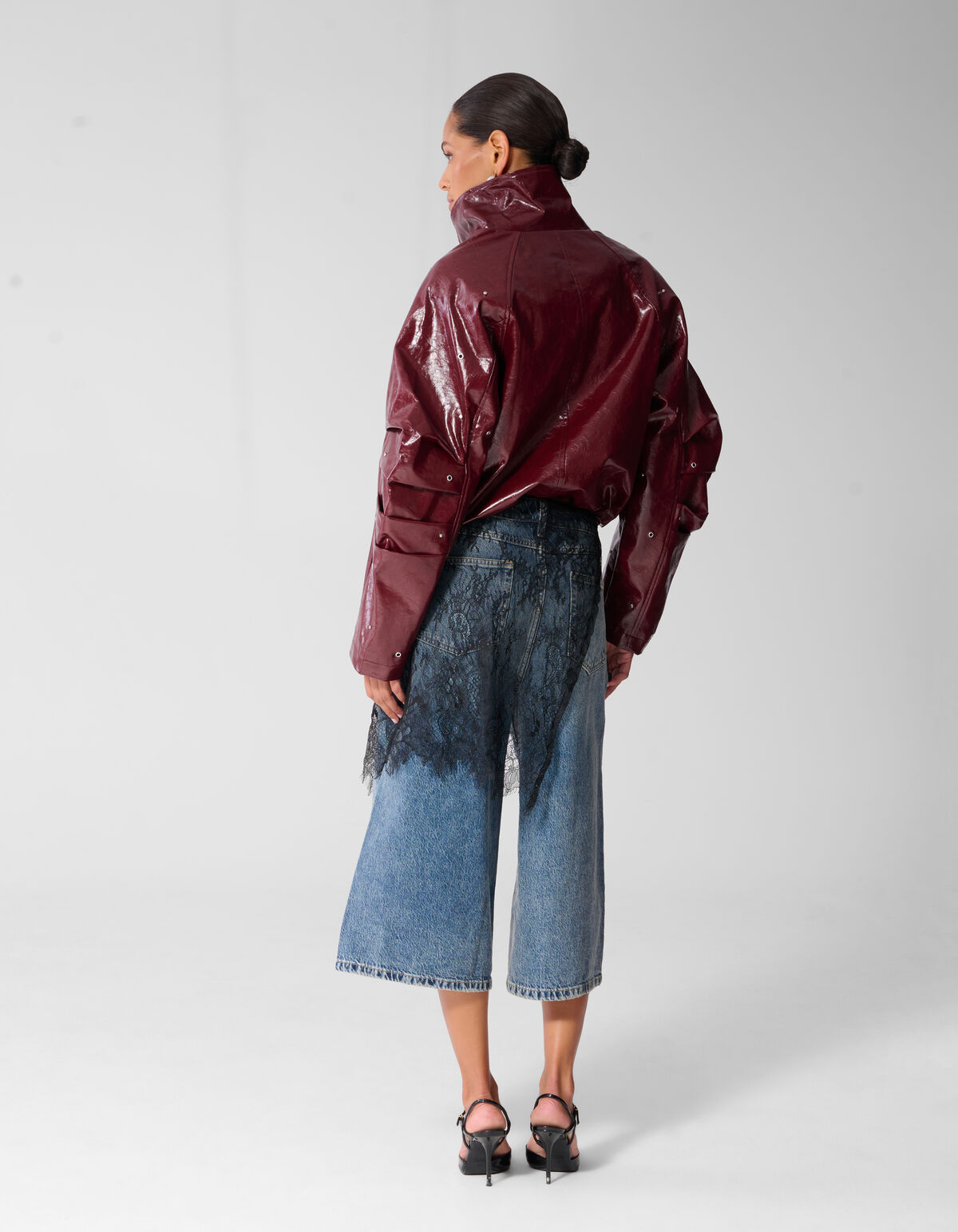 Shiny Funnel Jacke Dunkelrot SHOEBY WOMEN