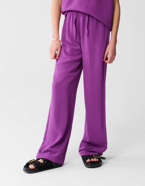 Twist-Hose mit weitem Bein Dunkelviolett SHOEBY GIRLS