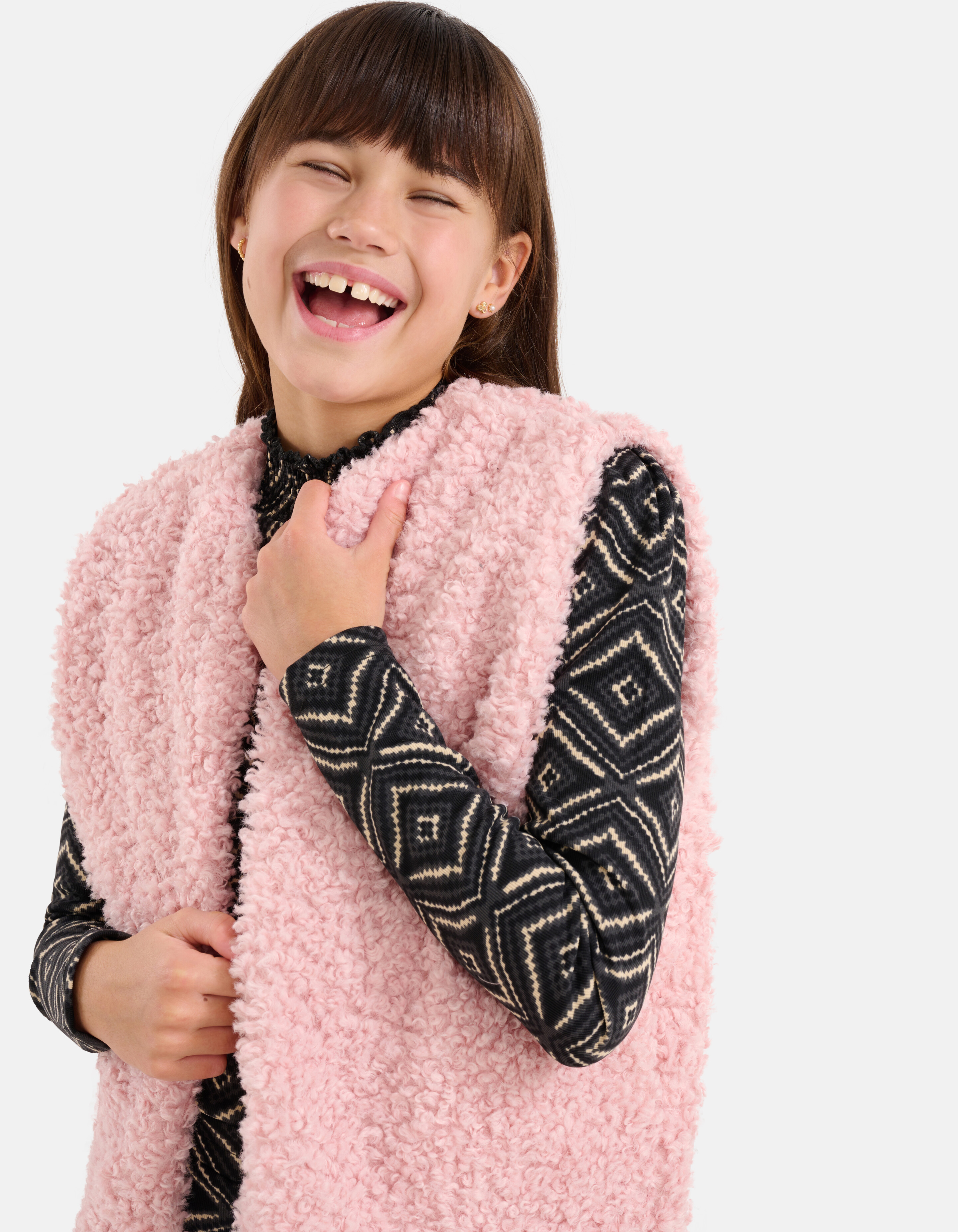 Teddy Gilet Hellrosa SHOEBY GIRLS