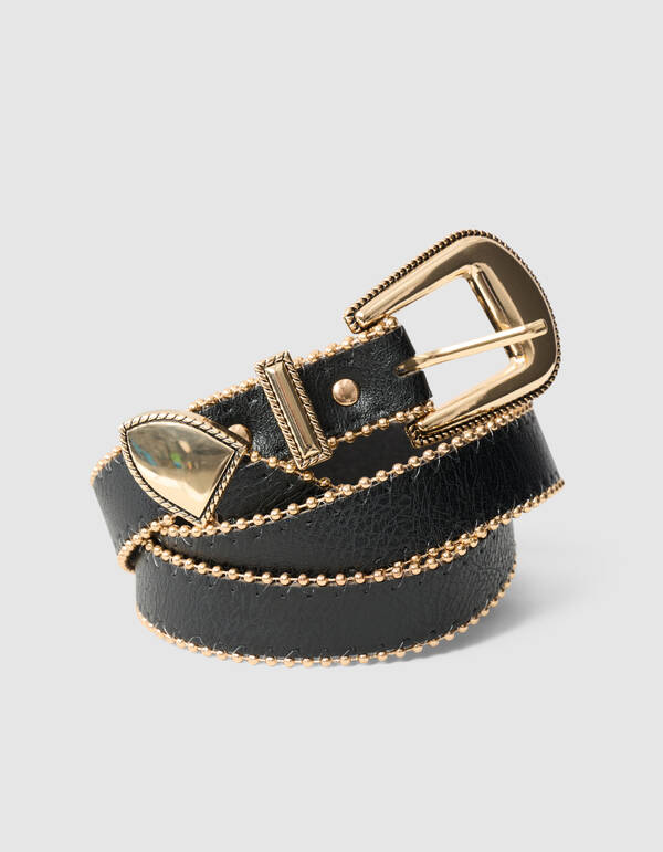 Kugelketteng&uuml;rtel Schwarz SHOEBY ACCESSOIRES