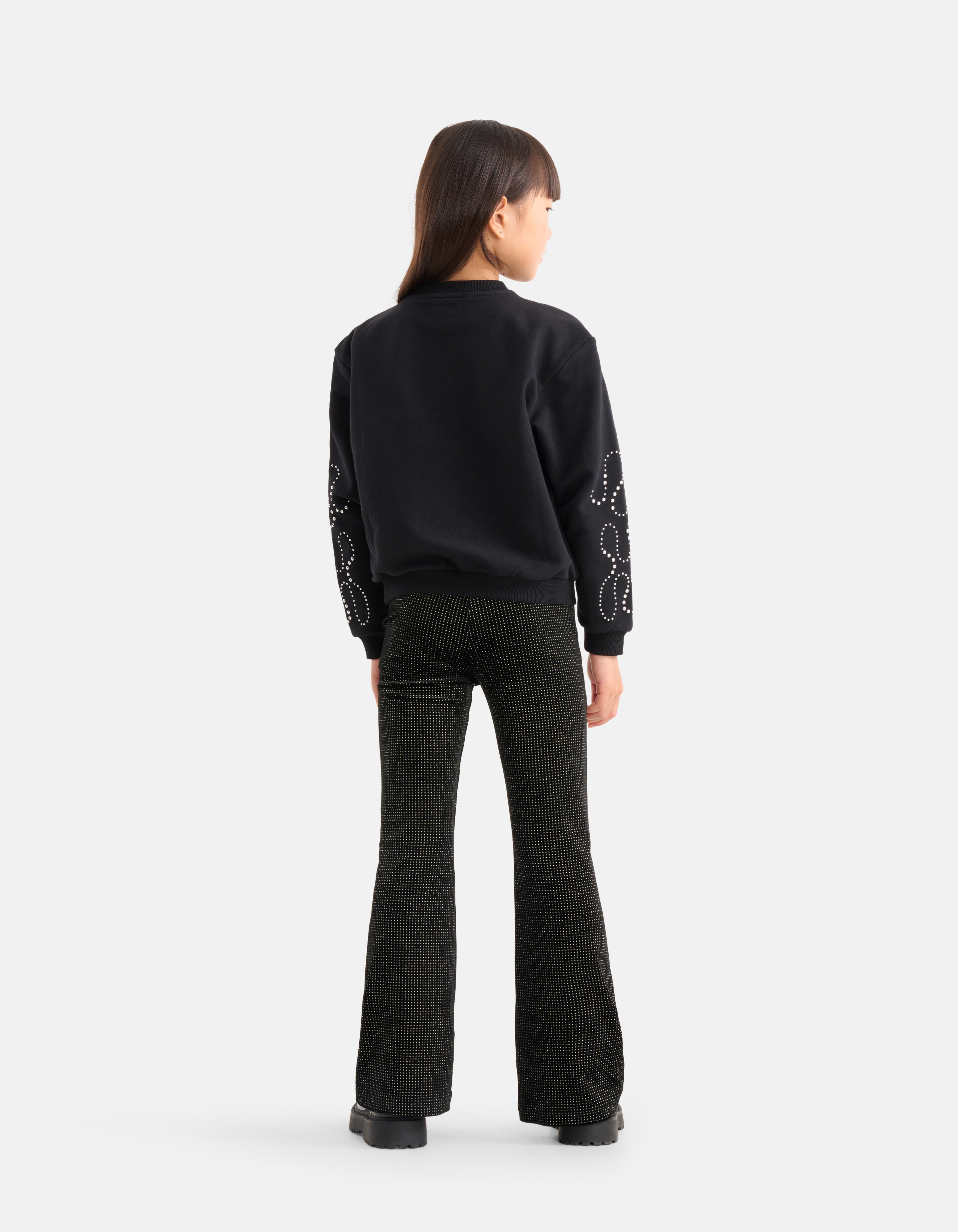 Ausgestellte Strass-Leggings Schwarz SHOEBY GIRLS