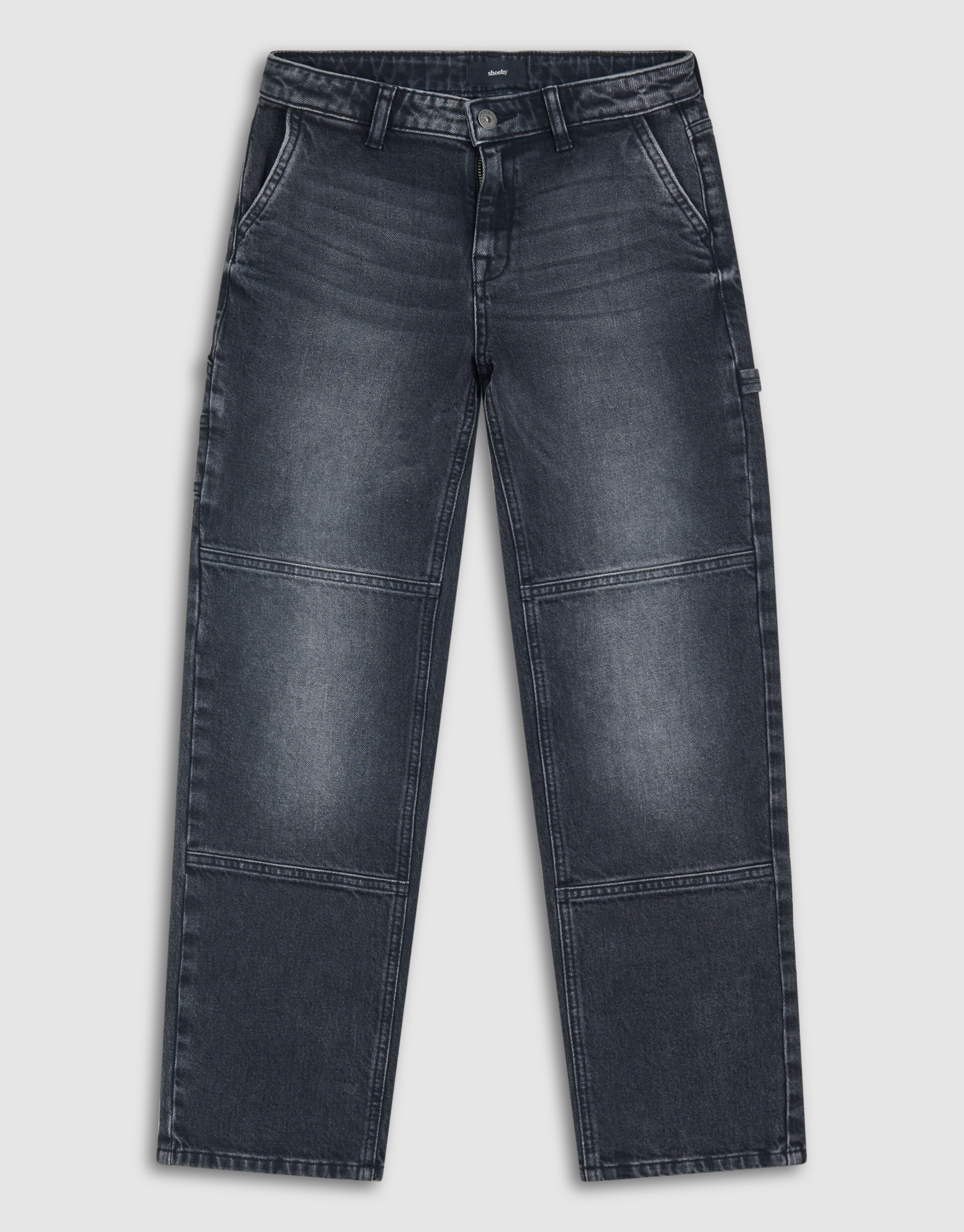 Straight Fit Jeans Dunkelgrau SHOEBY BOYS