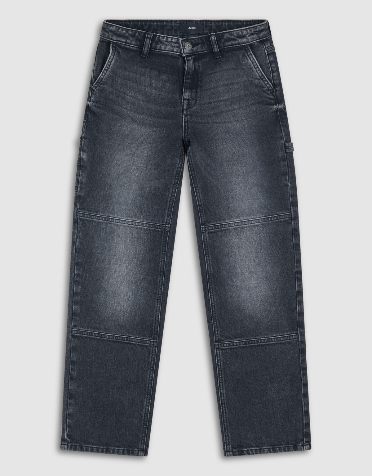 Straight Fit Jeans Dunkelgrau SHOEBY BOYS