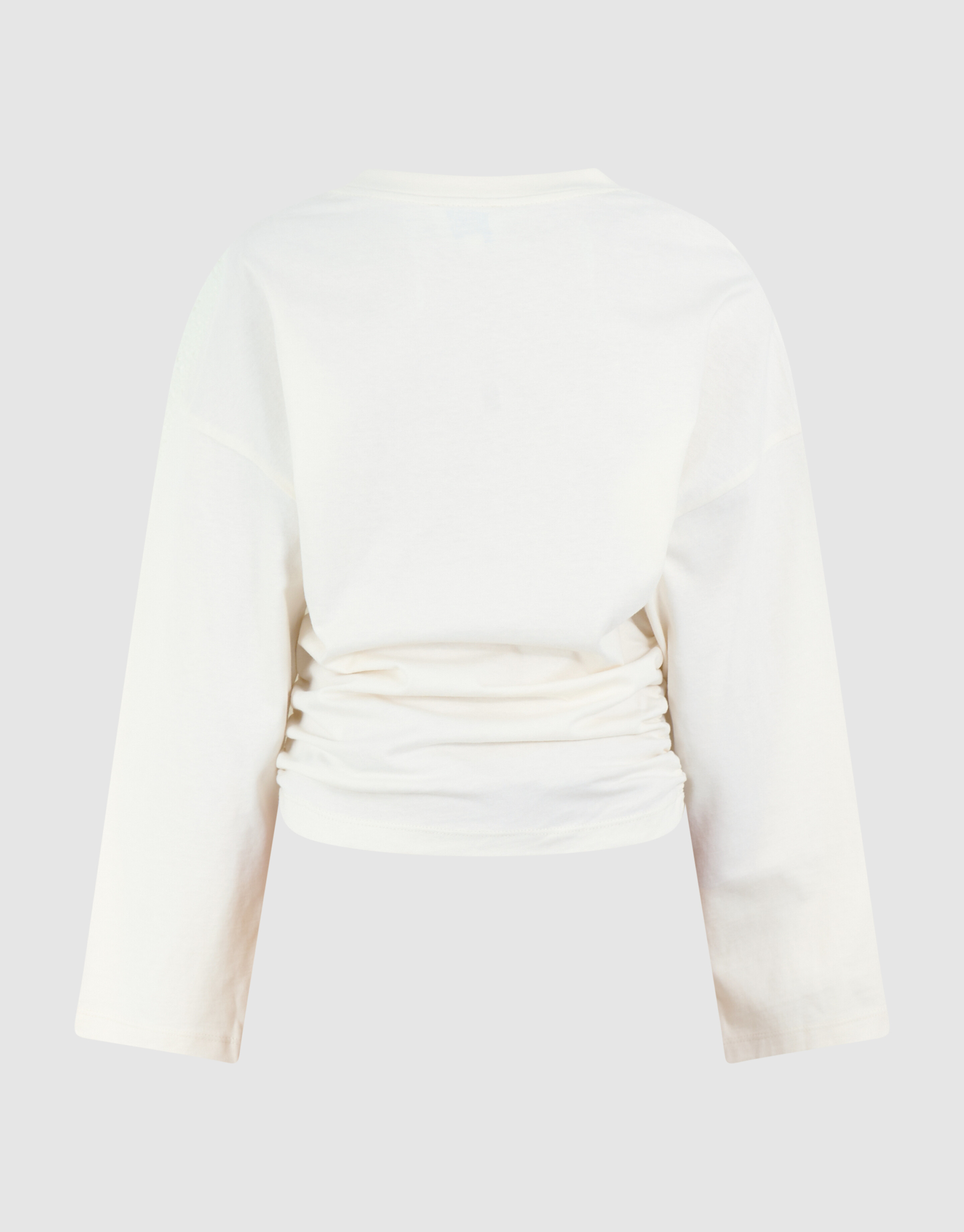 Langarmshirt mit Raffungen, gebrochenes Wei&szlig; SHOEBY GIRLS
