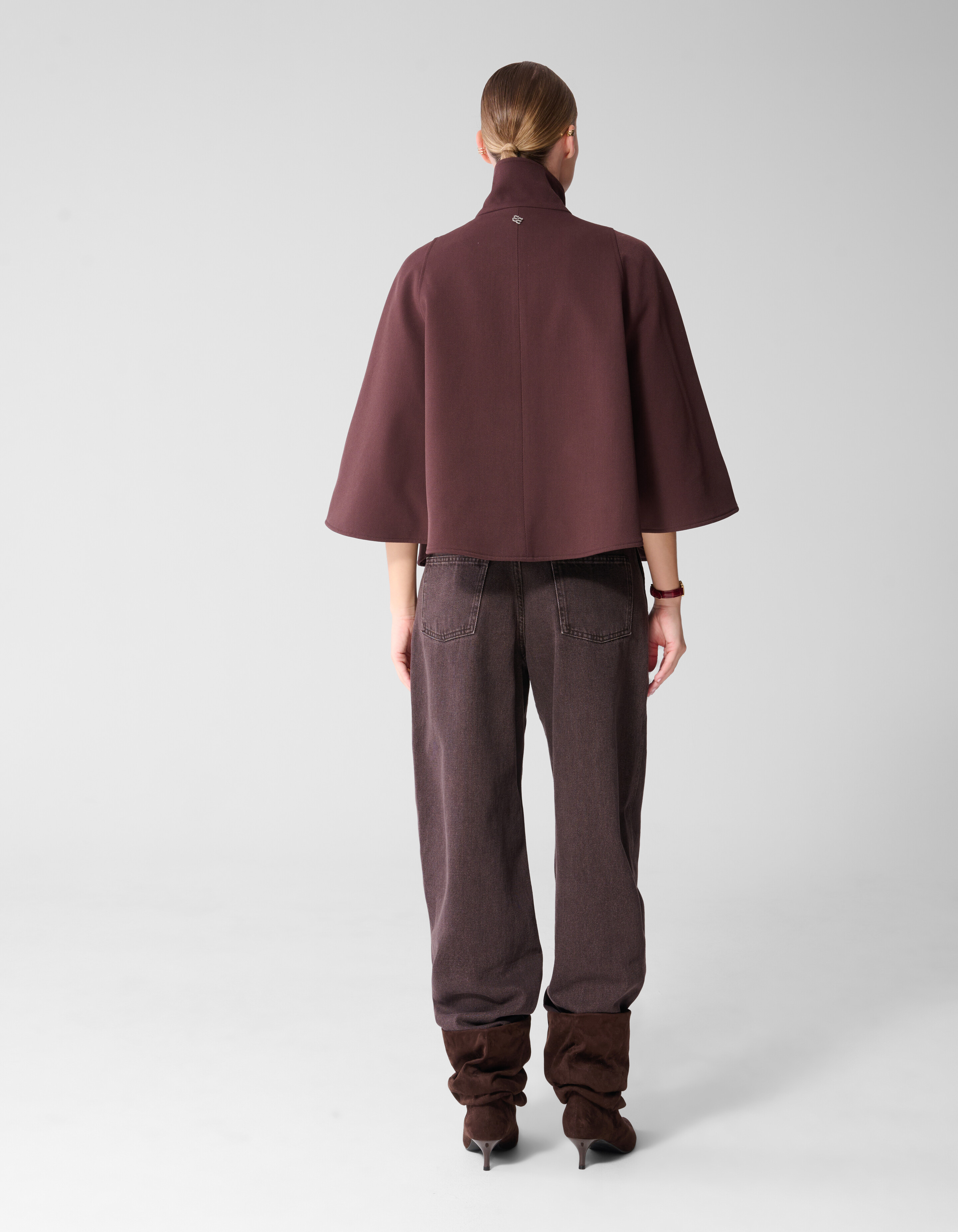 Gewebte Cape Dunkelrot By Mieke SHOEBY WOMEN