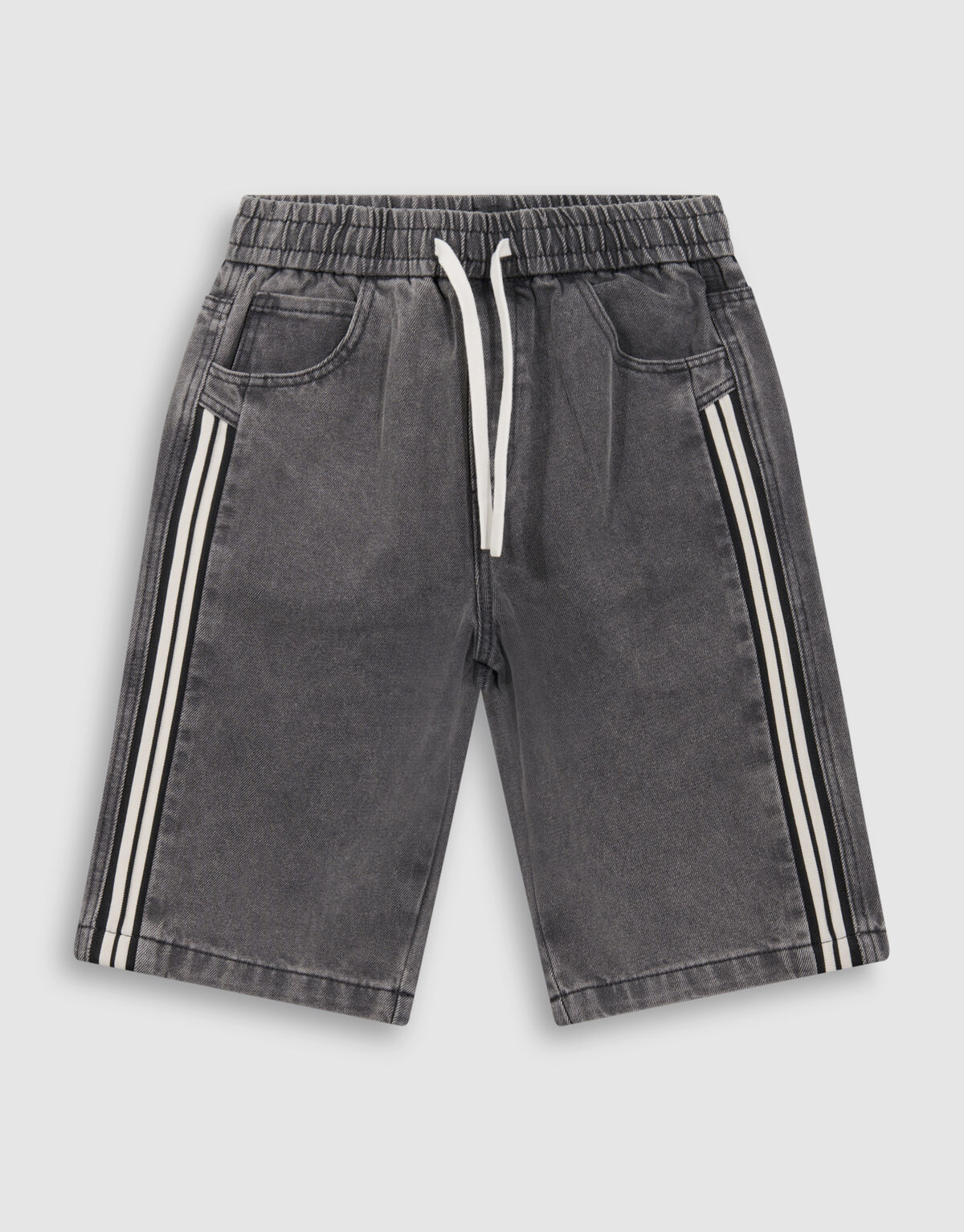 Sportliche Jeansshorts Grau SHOEBY BOYS