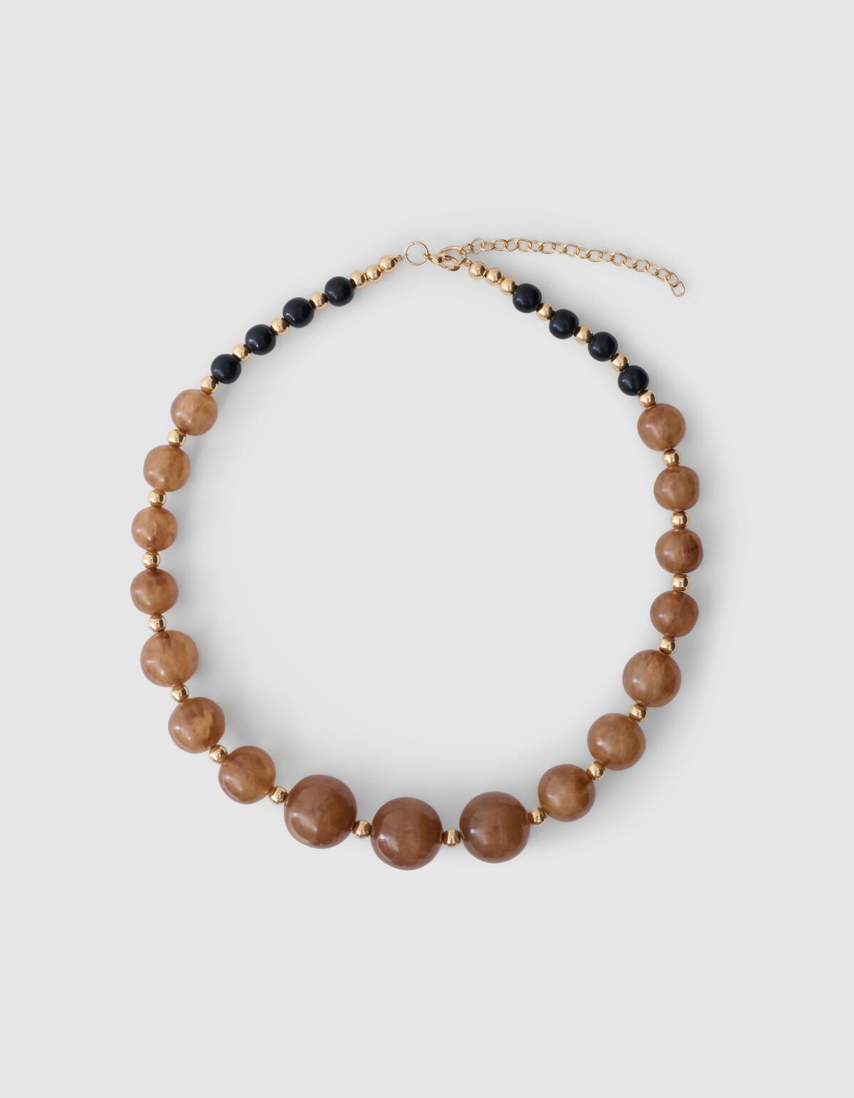 Perlenkette Hellbraun SHOEBY ACCESSOIRES