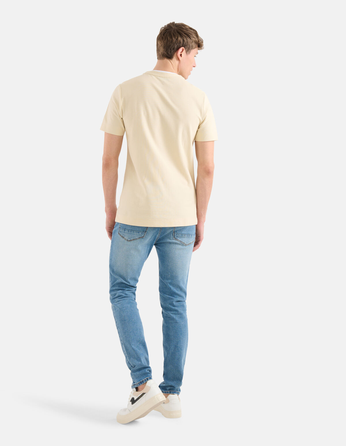 Doppellagiges T-shirt Beige SHOEBY MEN