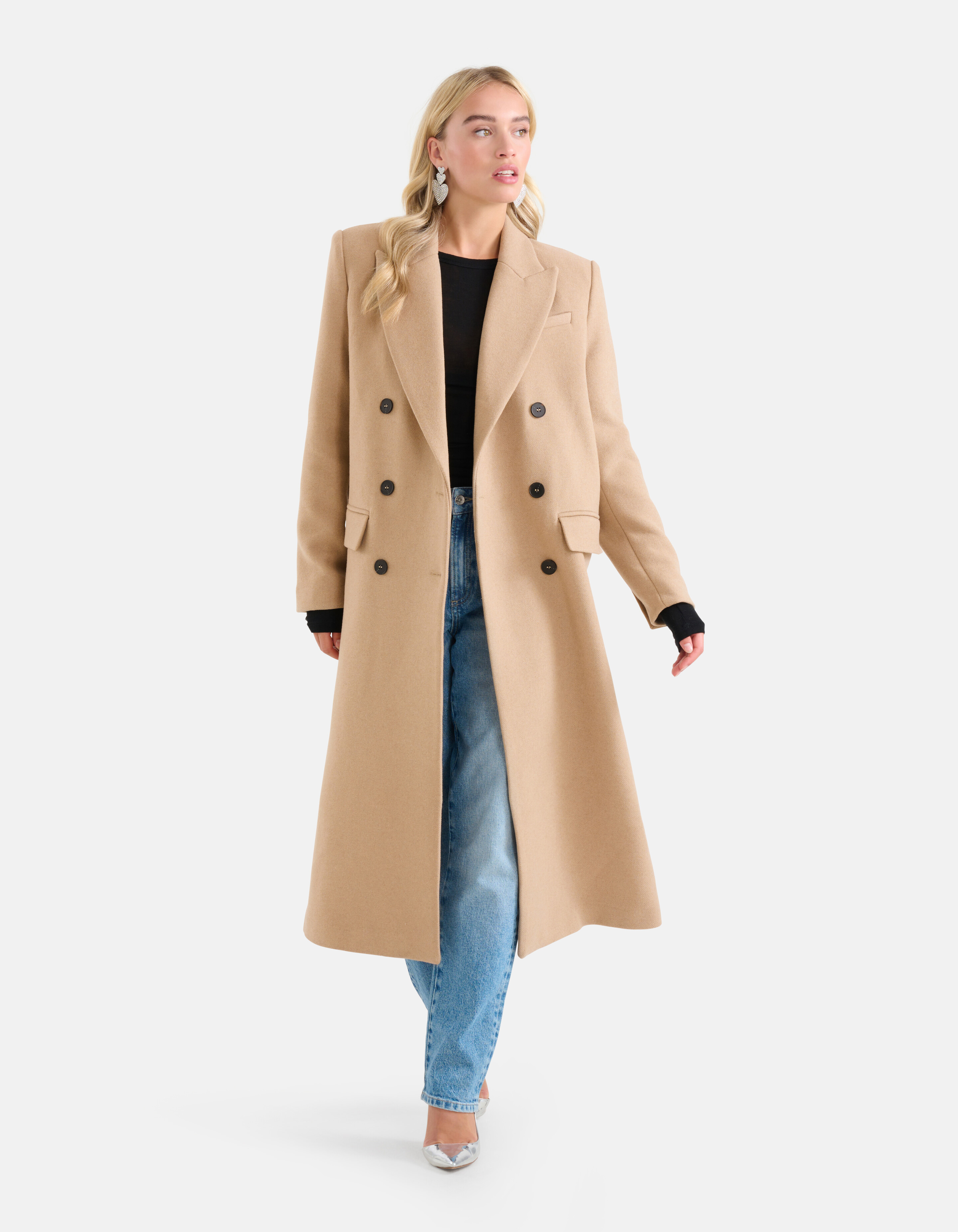 Übergroße Jacke Beige von Monica SHOEBY WOMEN