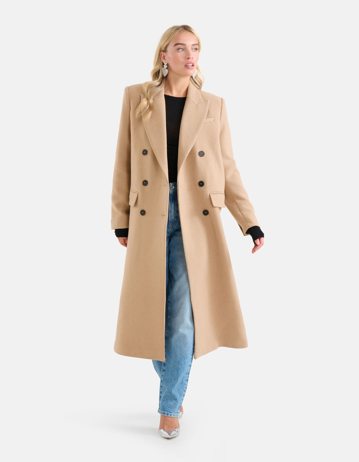 Übergroße Jacke Beige von Monica SHOEBY WOMEN