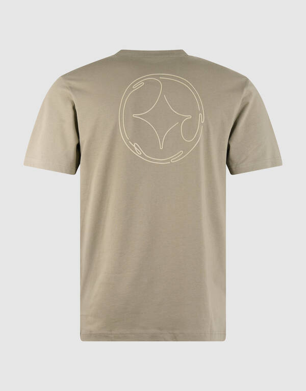 Logo-T-Shirt Khaki SHOEBY MEN