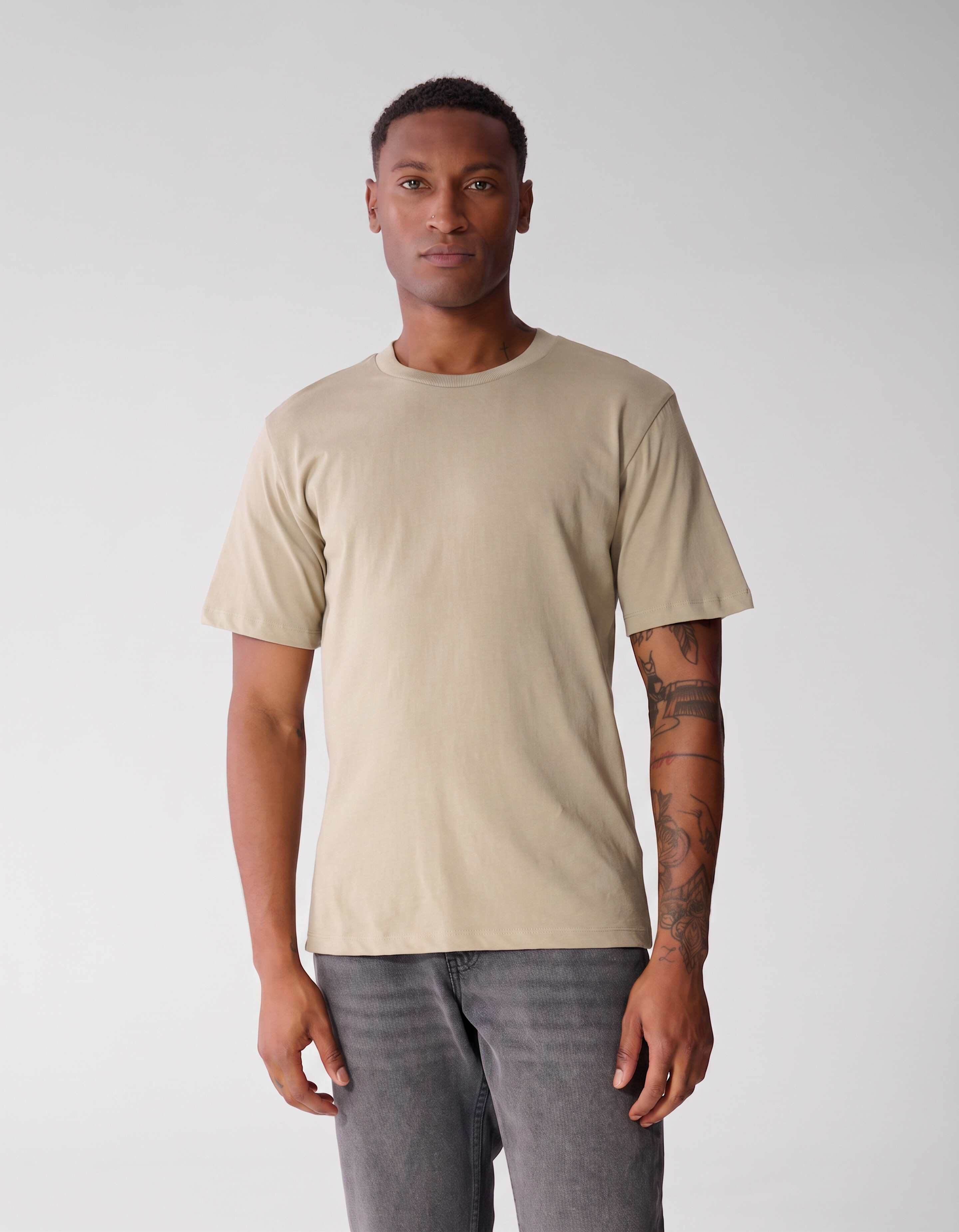 Kratzkunst T-Shirt Hellgr&uuml;n SHOEBY MEN