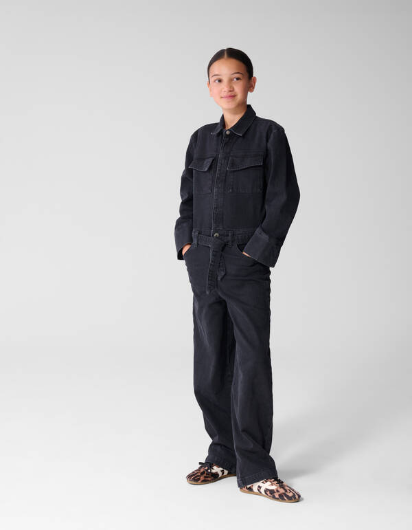 Denim-Jumpsuit Schwarz SHOEBY GIRLS