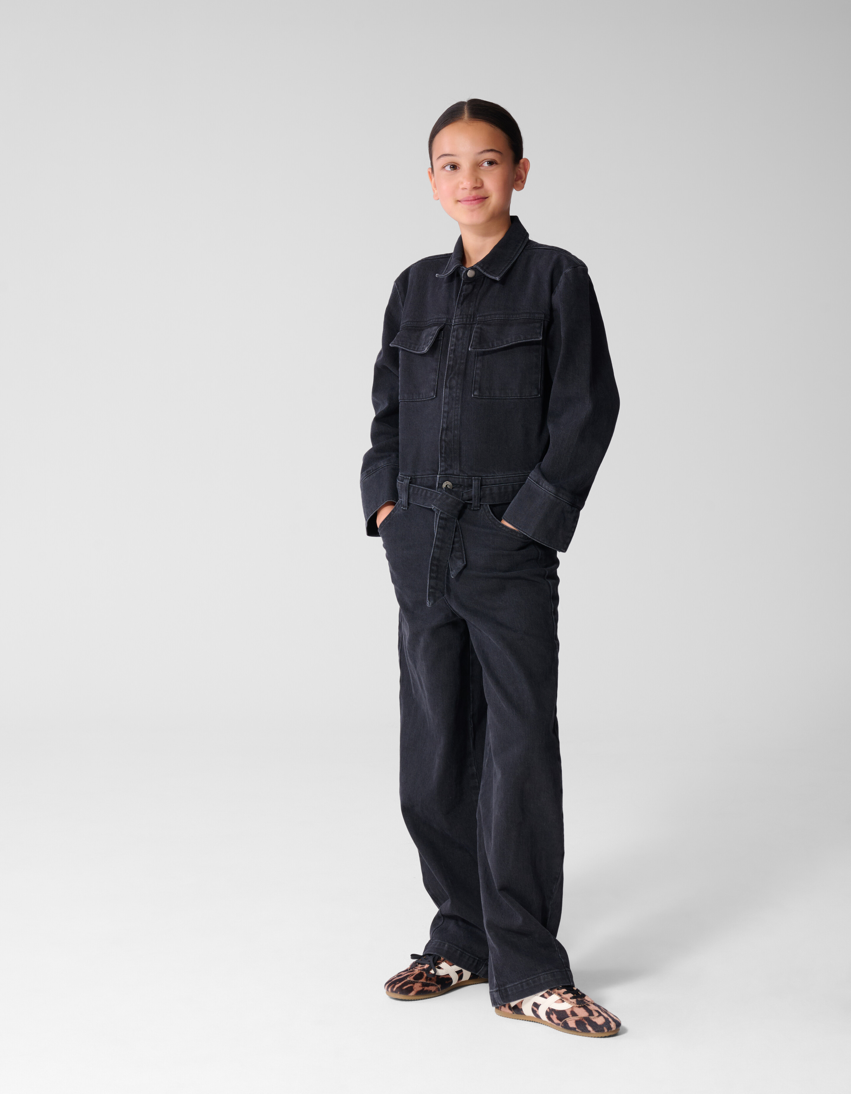 Denim-Jumpsuit Schwarz SHOEBY GIRLS