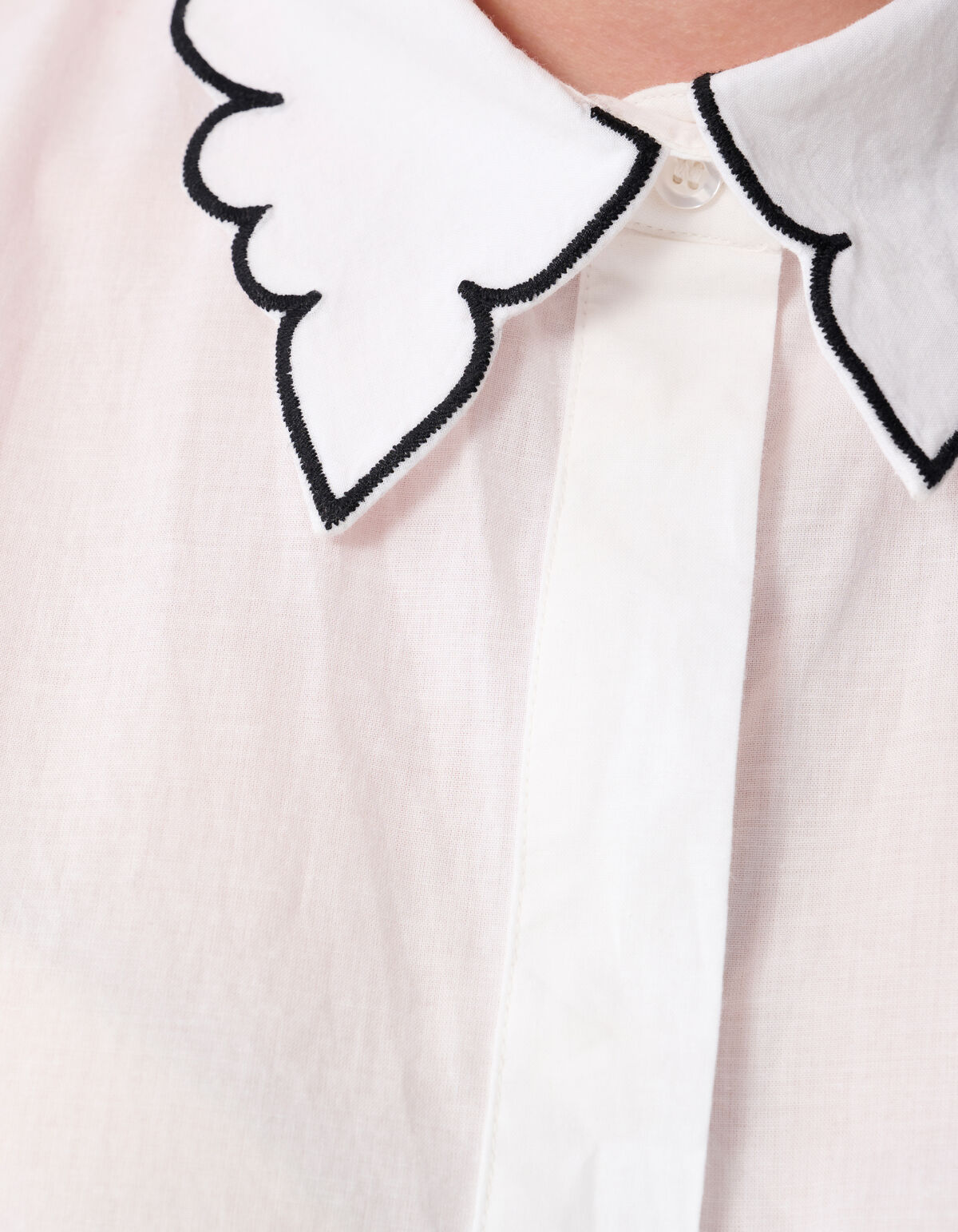 Besticktes Rüschentop Wit SHOEBY WOMEN