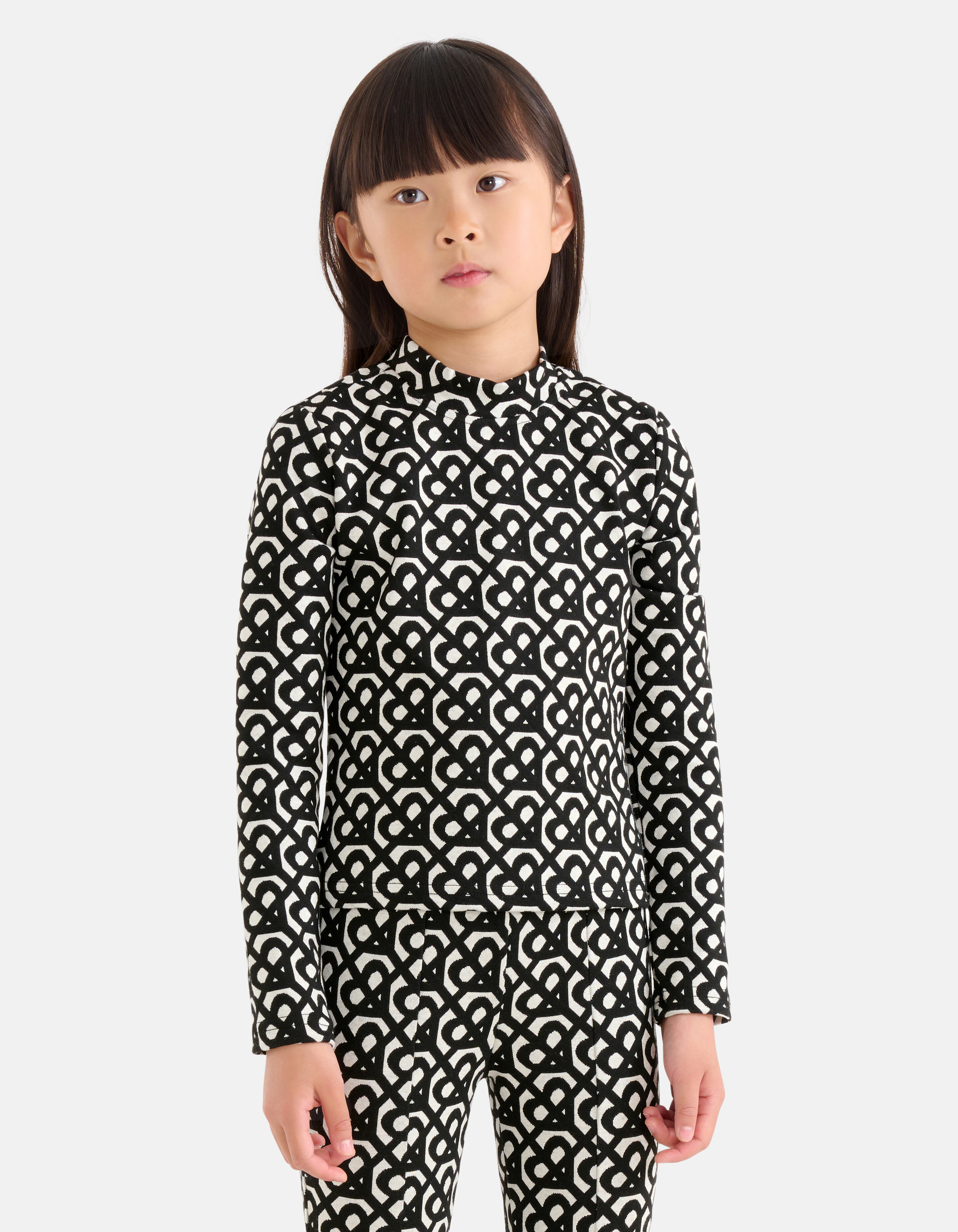 Monogramm-Top Schwarz SHOEBY GIRLS