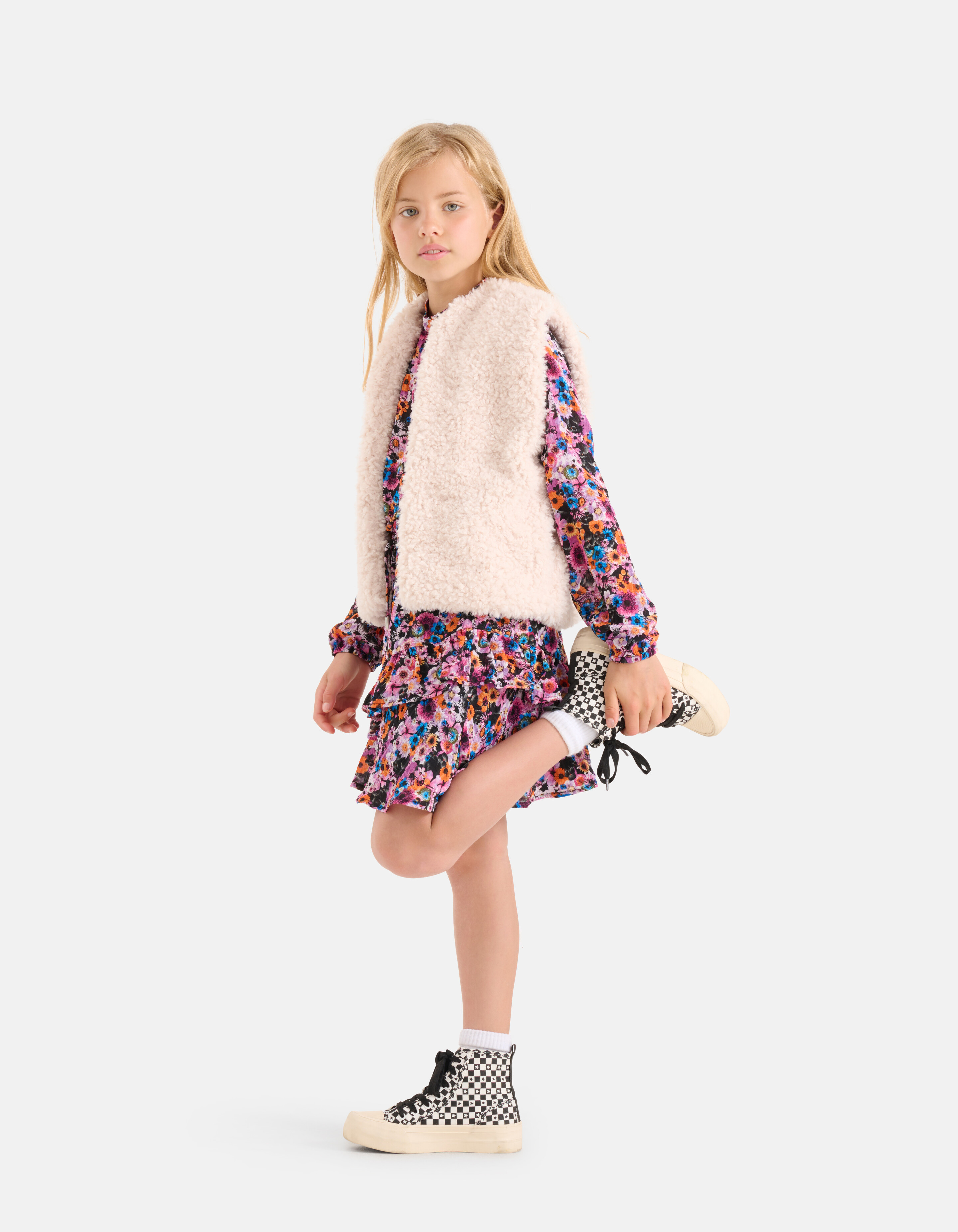 Kleid mit Blumenmuster Lila SHOEBY GIRLS