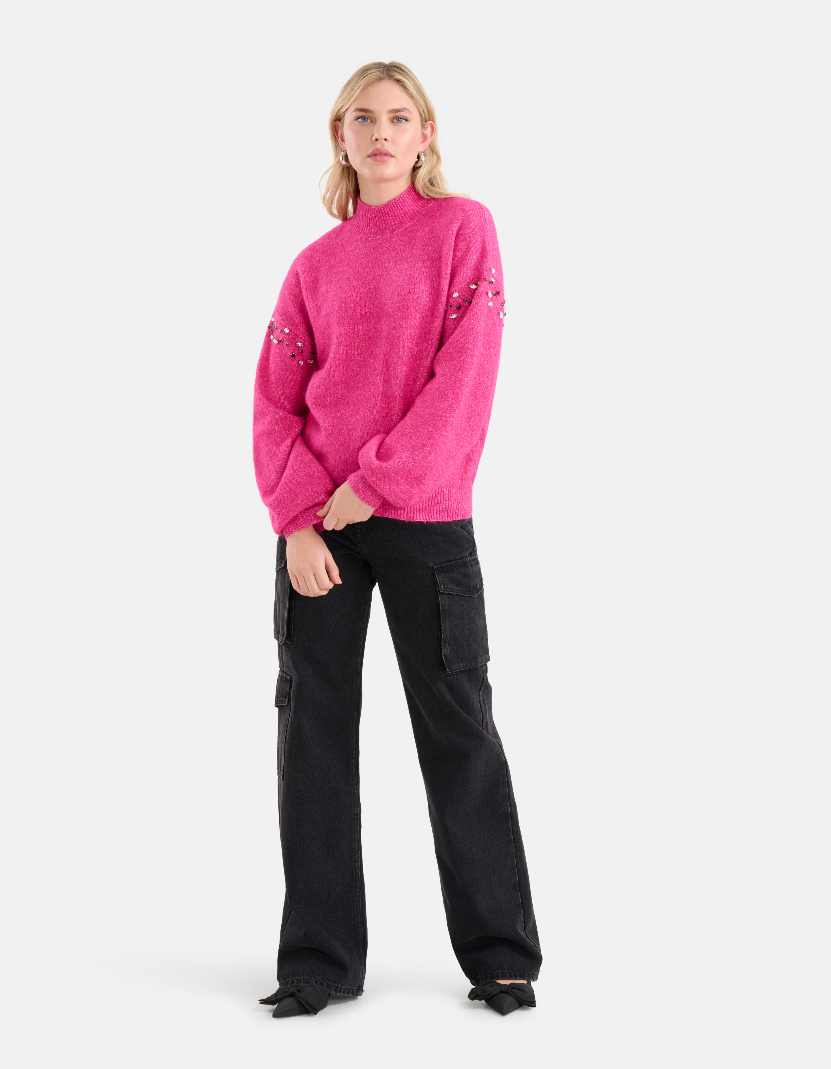 Nieten-Pullover Rosa SHOEBY WOMEN