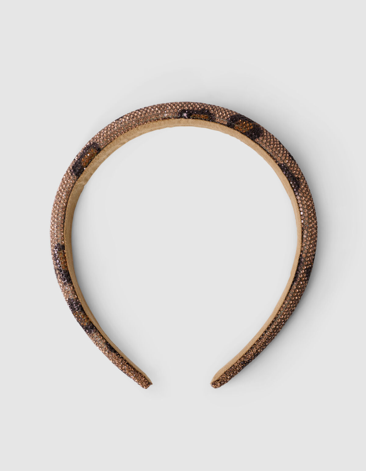 Leopard Strass Haarband Bruin SHOEBY ACCESSOIRES