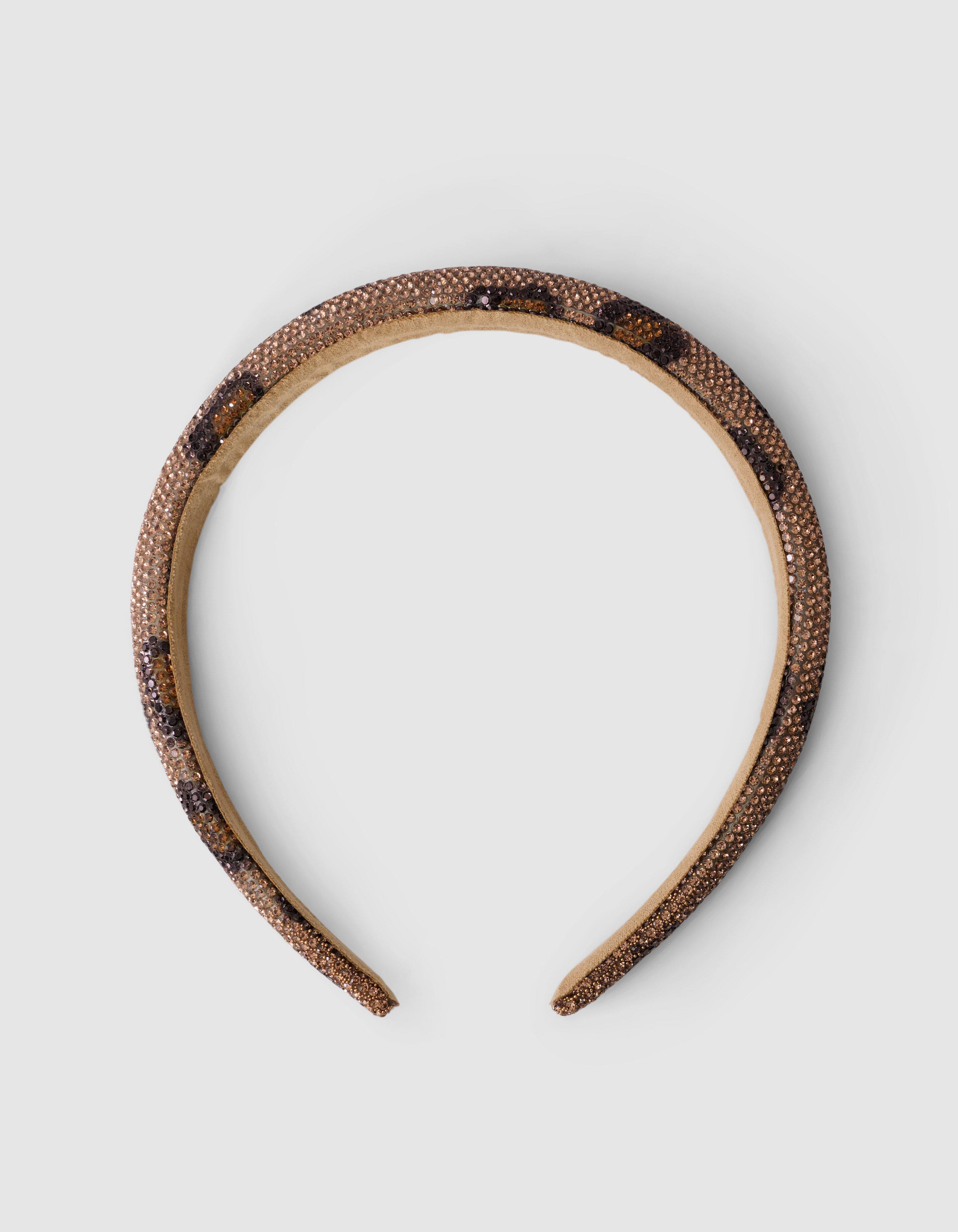 Leopard Strass Haarband Bruin SHOEBY ACCESSOIRES
