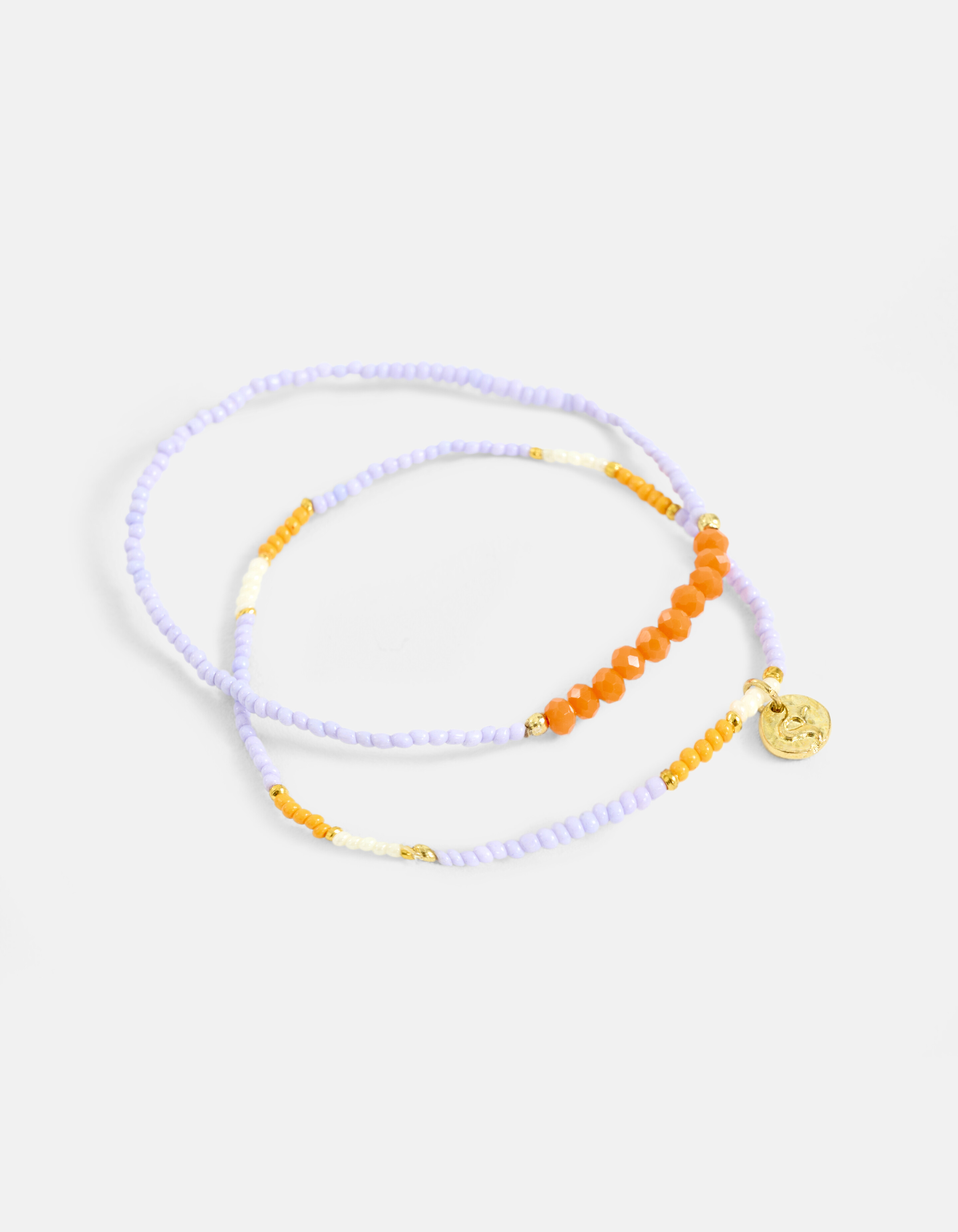 Perlenarmbänder Set Hellviolett SHOEBY ACCESSOIRES