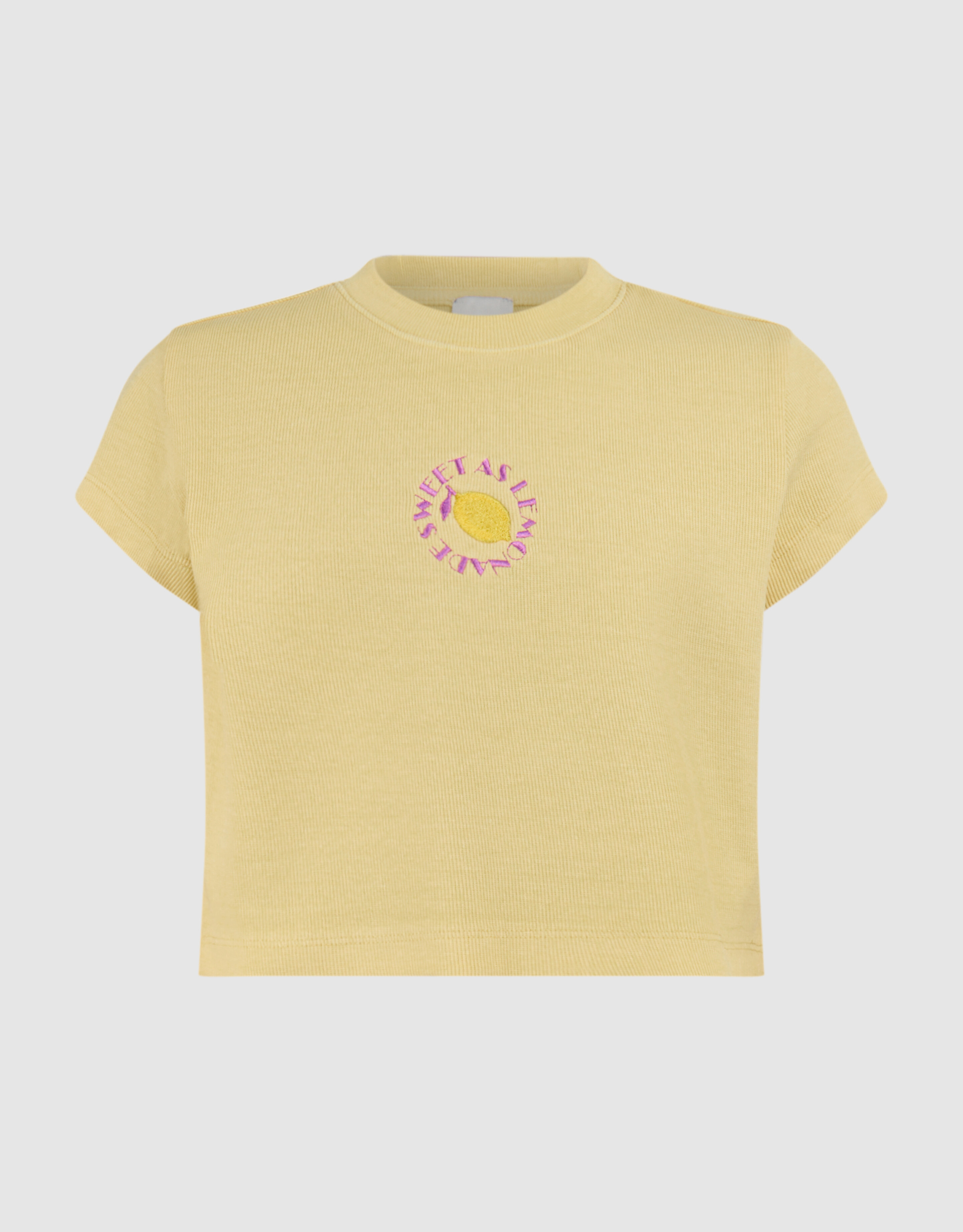Lemon Crop Top Hellgelb SHOEBY GIRLS