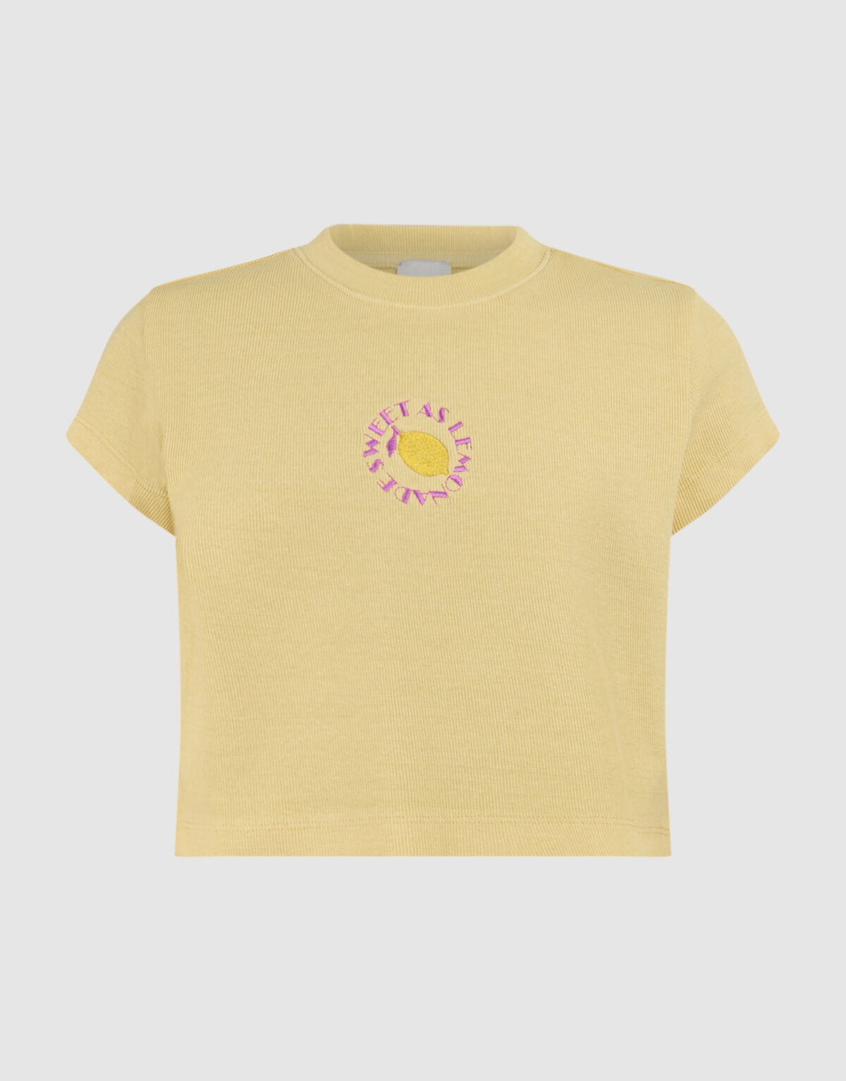 Lemon Crop Top Hellgelb SHOEBY GIRLS