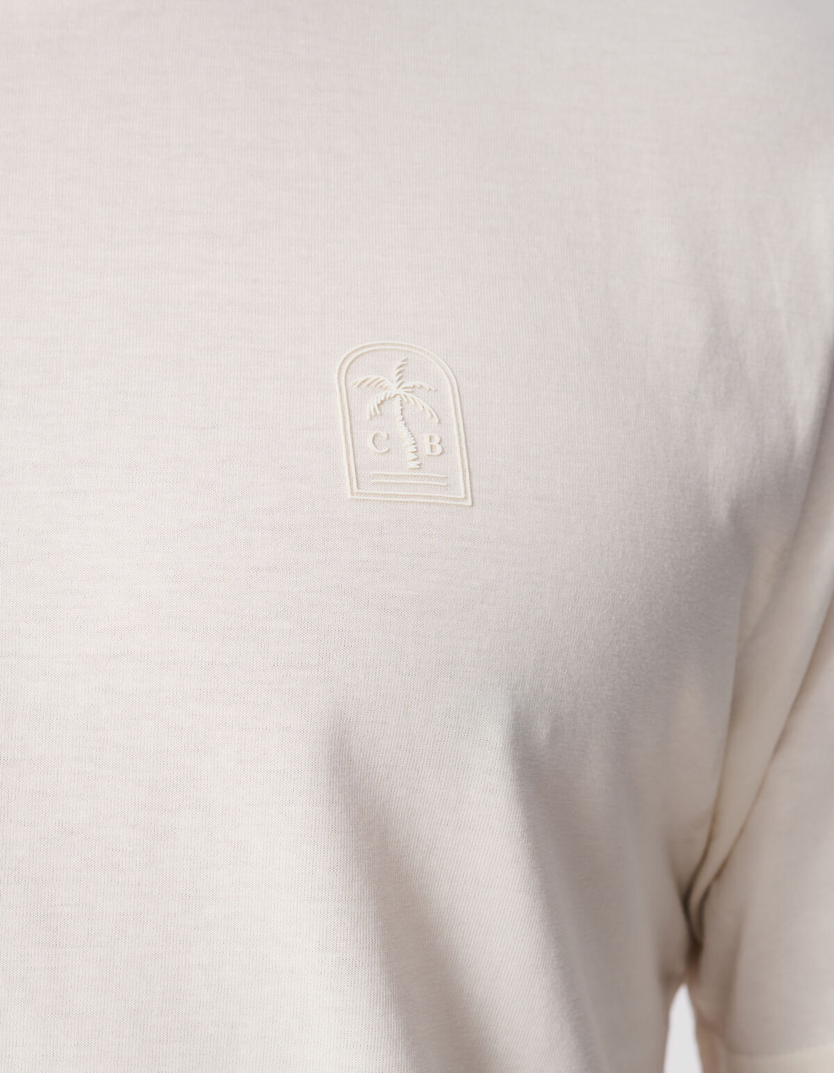 Palm Artwork T-shirt Off White SHOEBY MEN