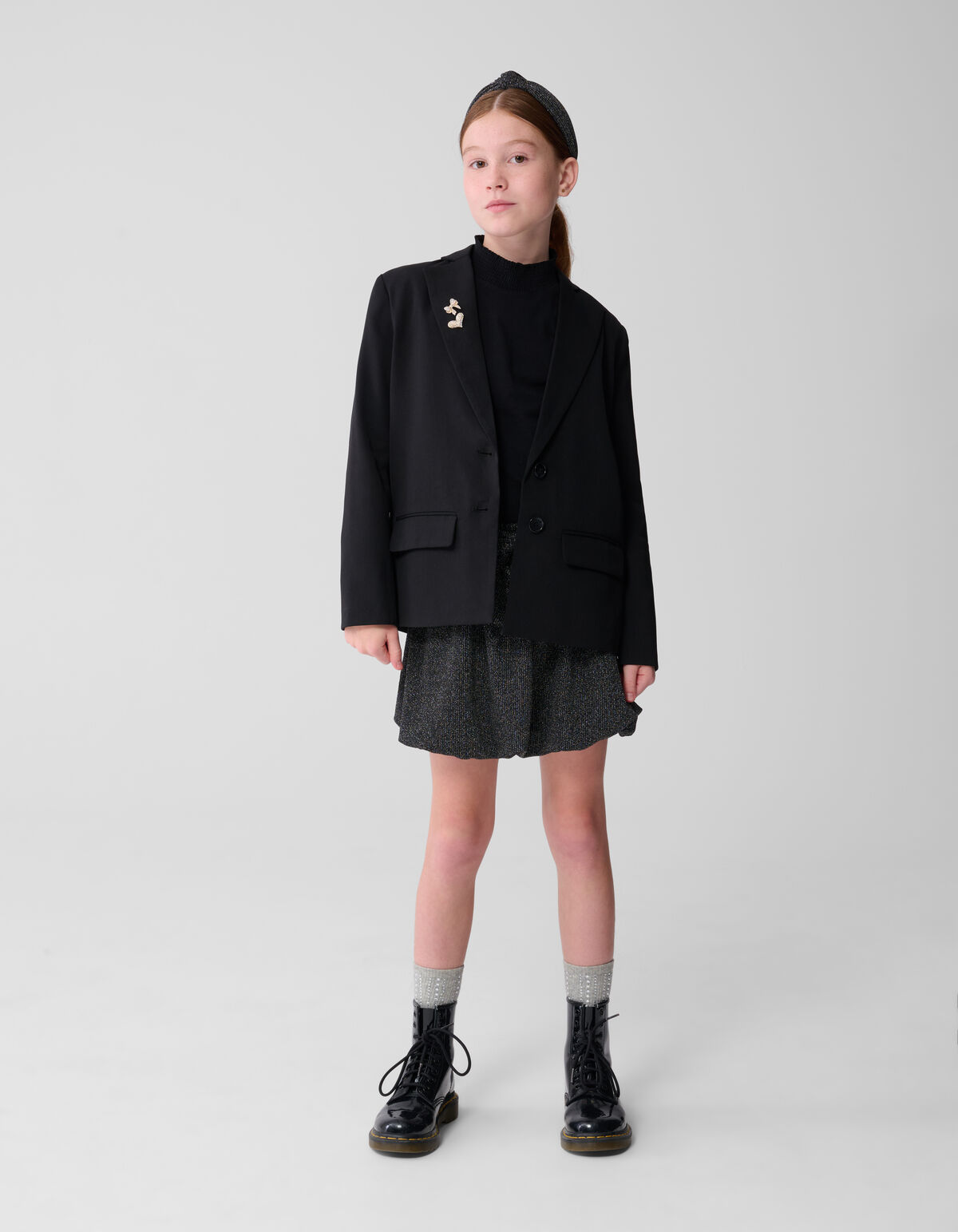 Blazer mit offenem Rücken Schwarz SHOEBY GIRLS