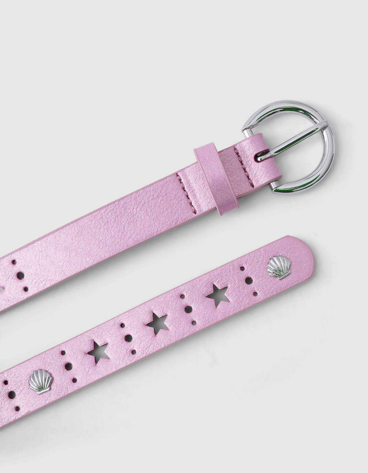 Metallischer Gürtel Rosa SHOEBY ACCESSOIRES