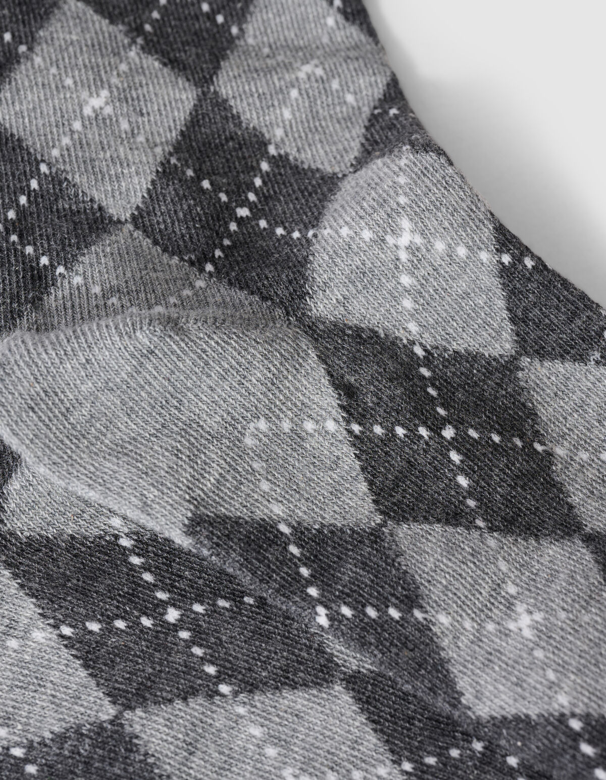 Karierte Socken Grau SHOEBY ACCESSOIRES