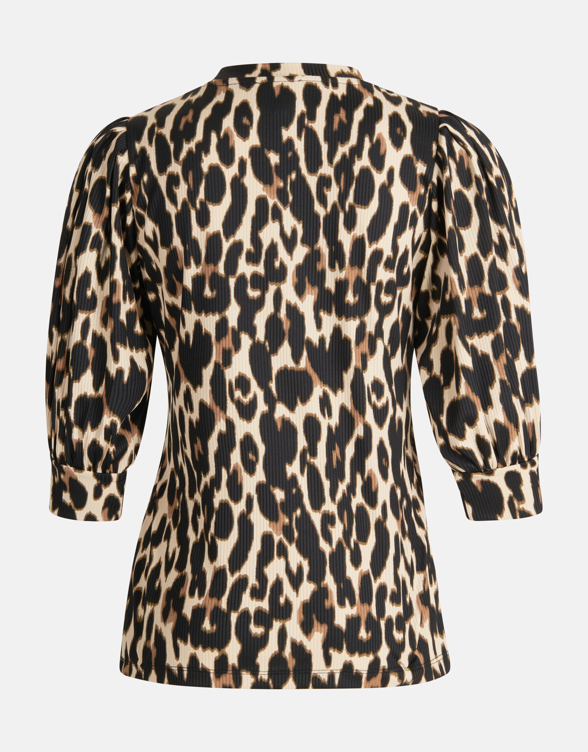 Leopard Rib Top Schwarz SHOEBY WOMEN