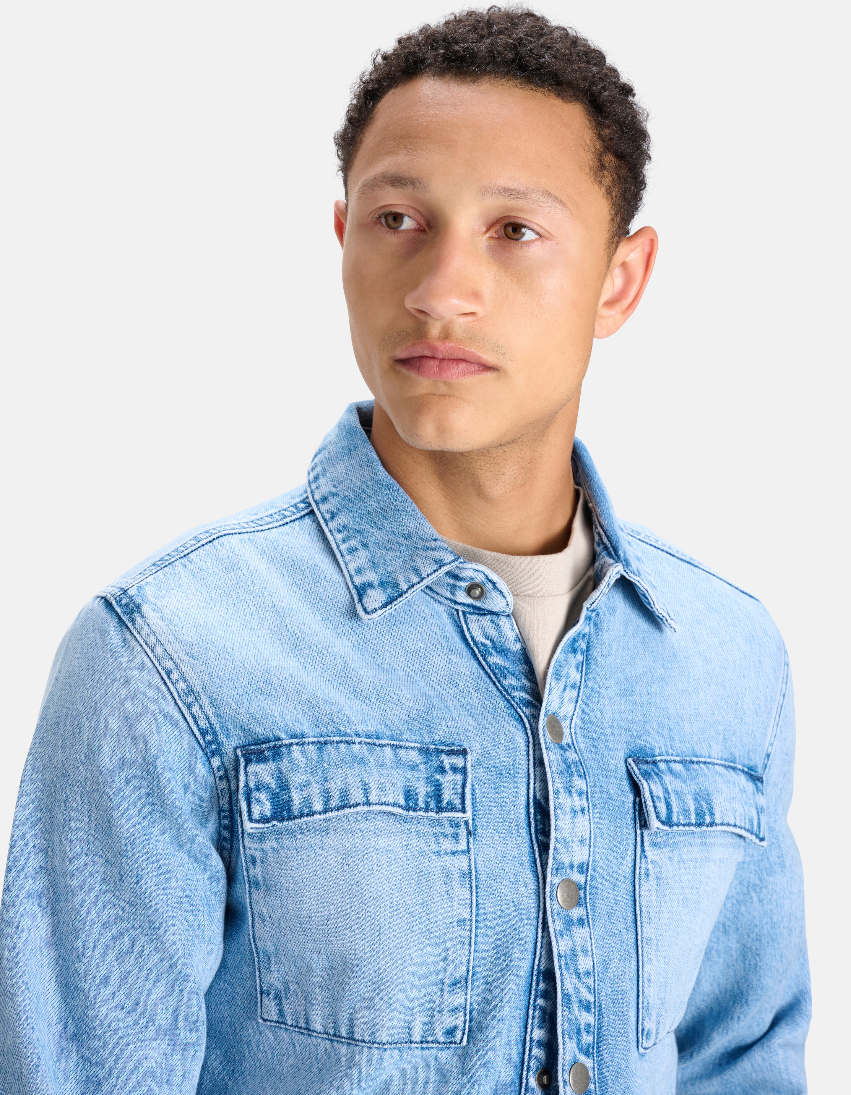 Denim-Hemd Blau SHOEBY MEN