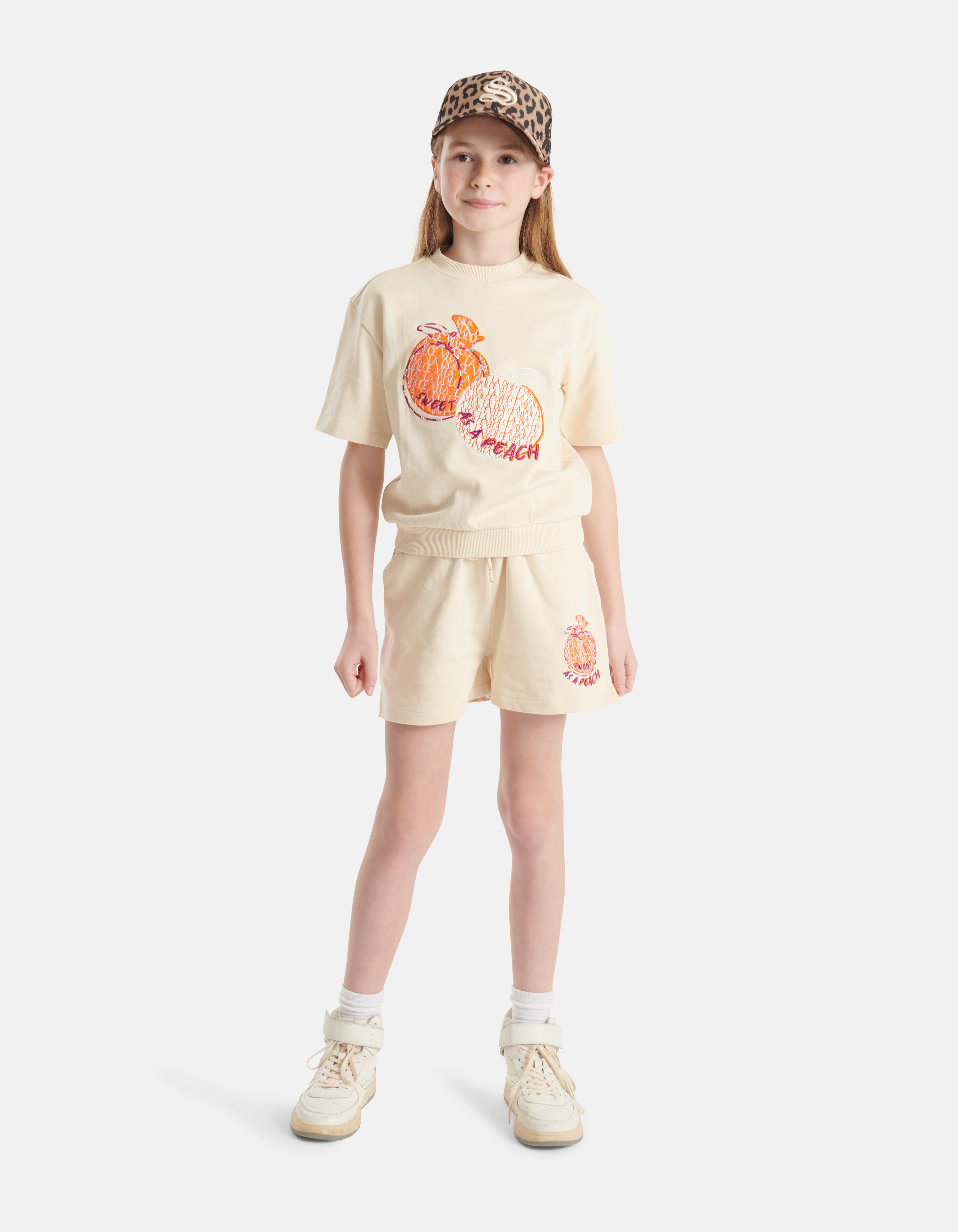 Artwork Sweat-T-Shirt Off White SHOEBY GIRLS