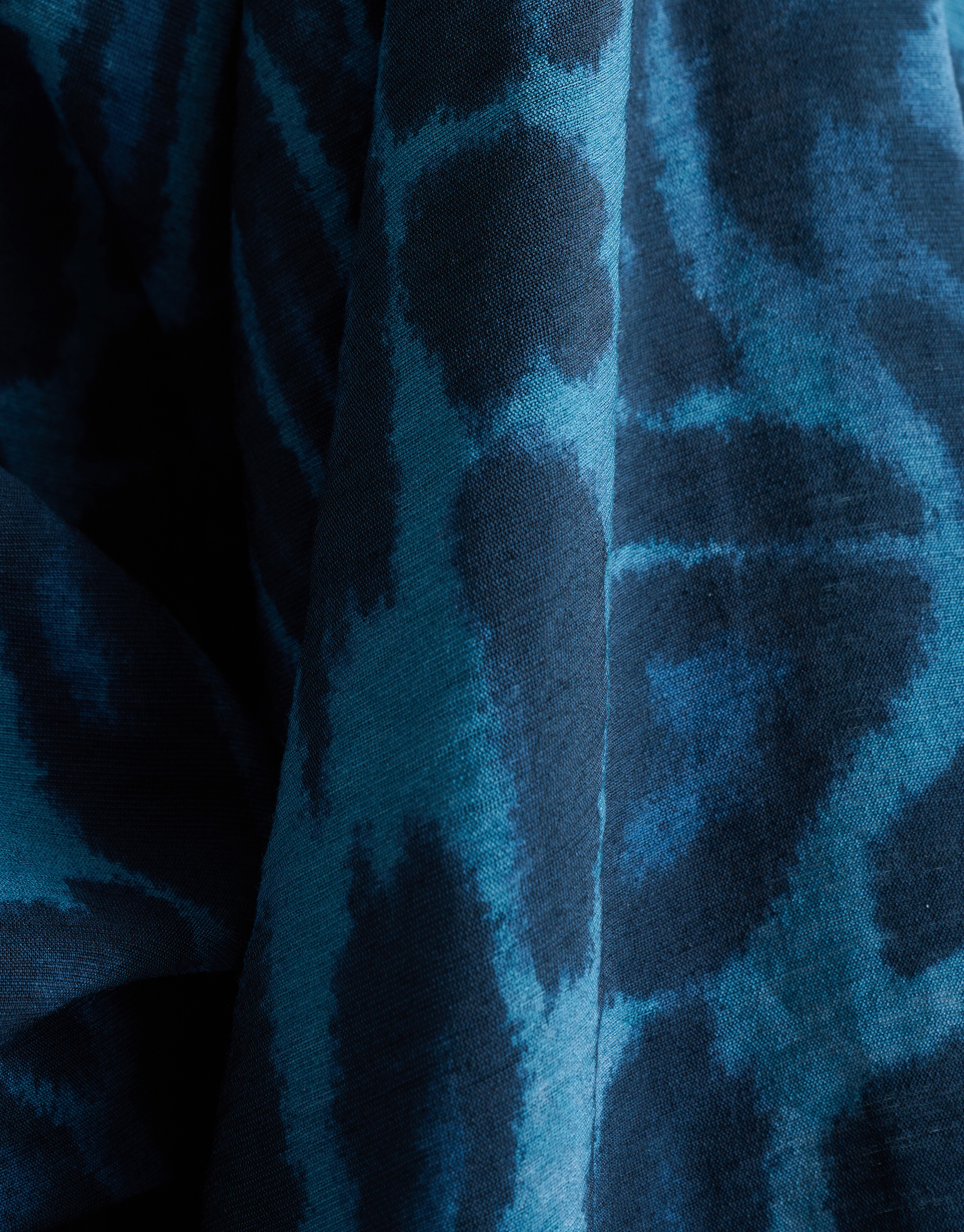 Bluse mit Leopardenmuster Blau SHOEBY WOMEN