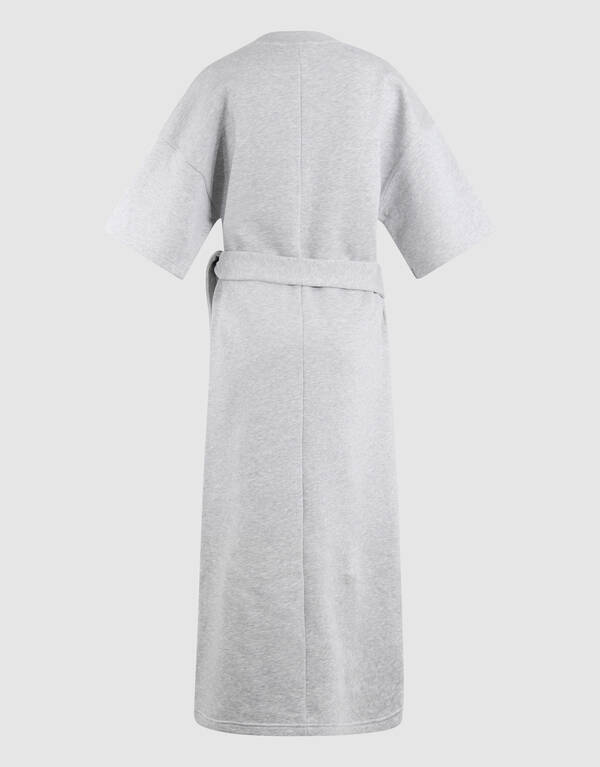 Sweat Maxi Kleid Hellgrau SHOEBY WOMEN