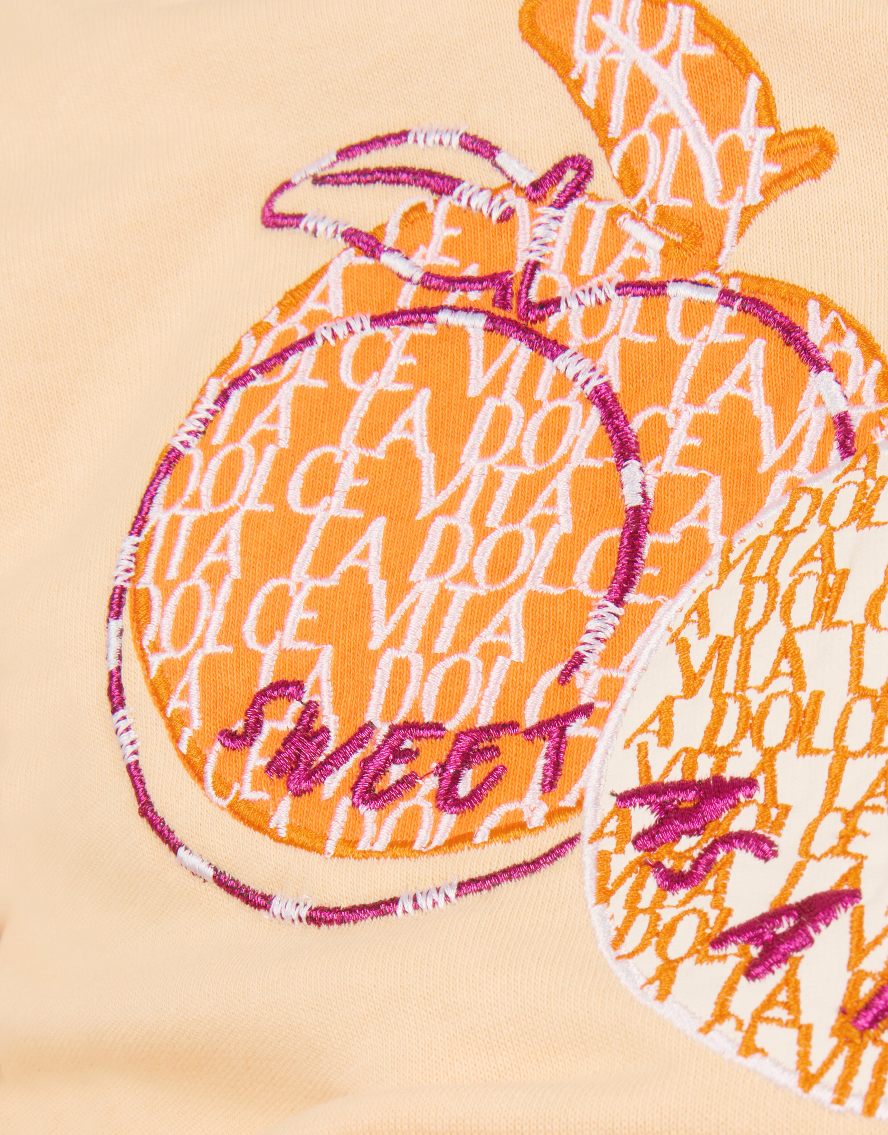 Artwork Sweat-T-Shirt Orange SHOEBY GIRLS