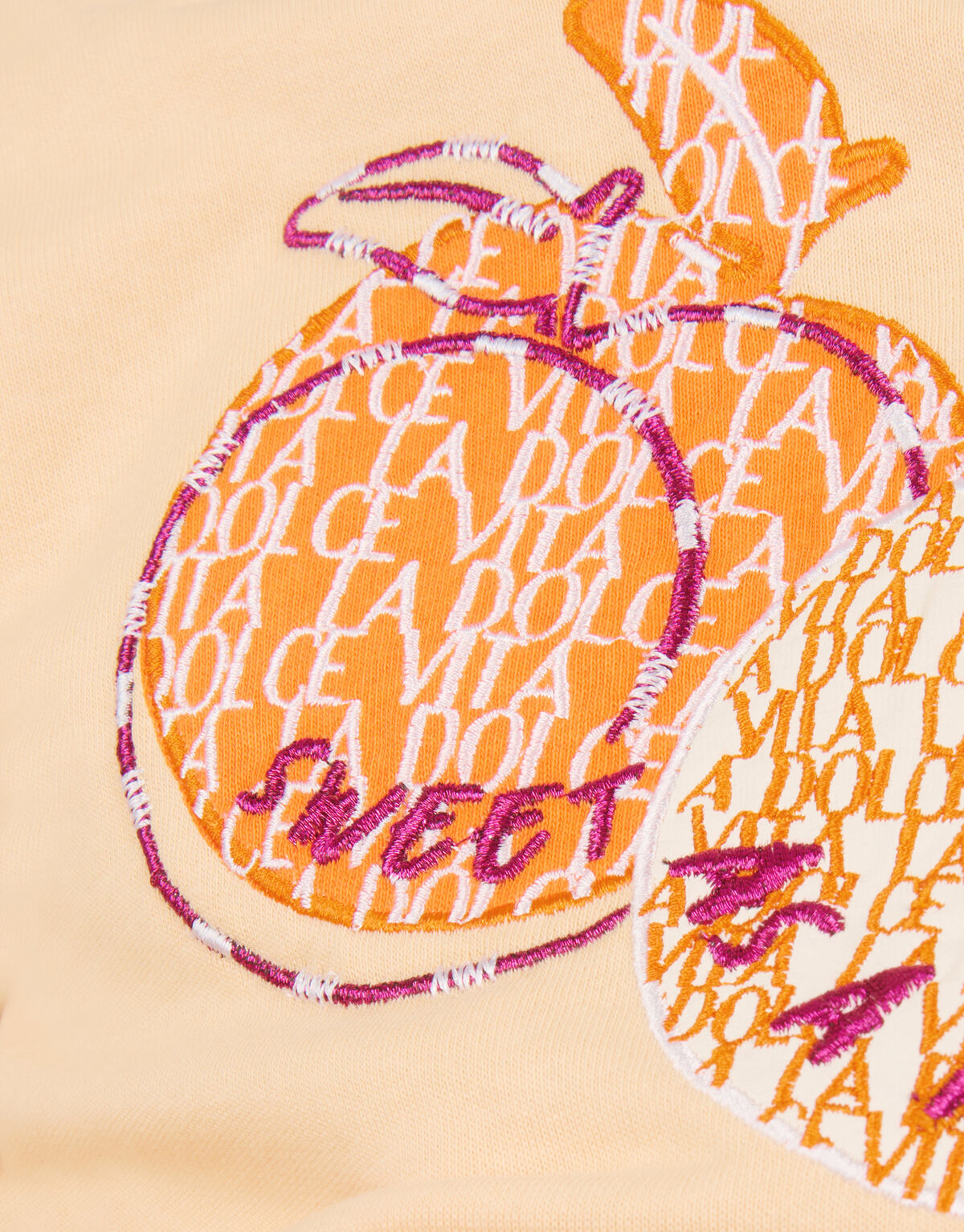 Artwork Sweat-T-Shirt Orange SHOEBY GIRLS