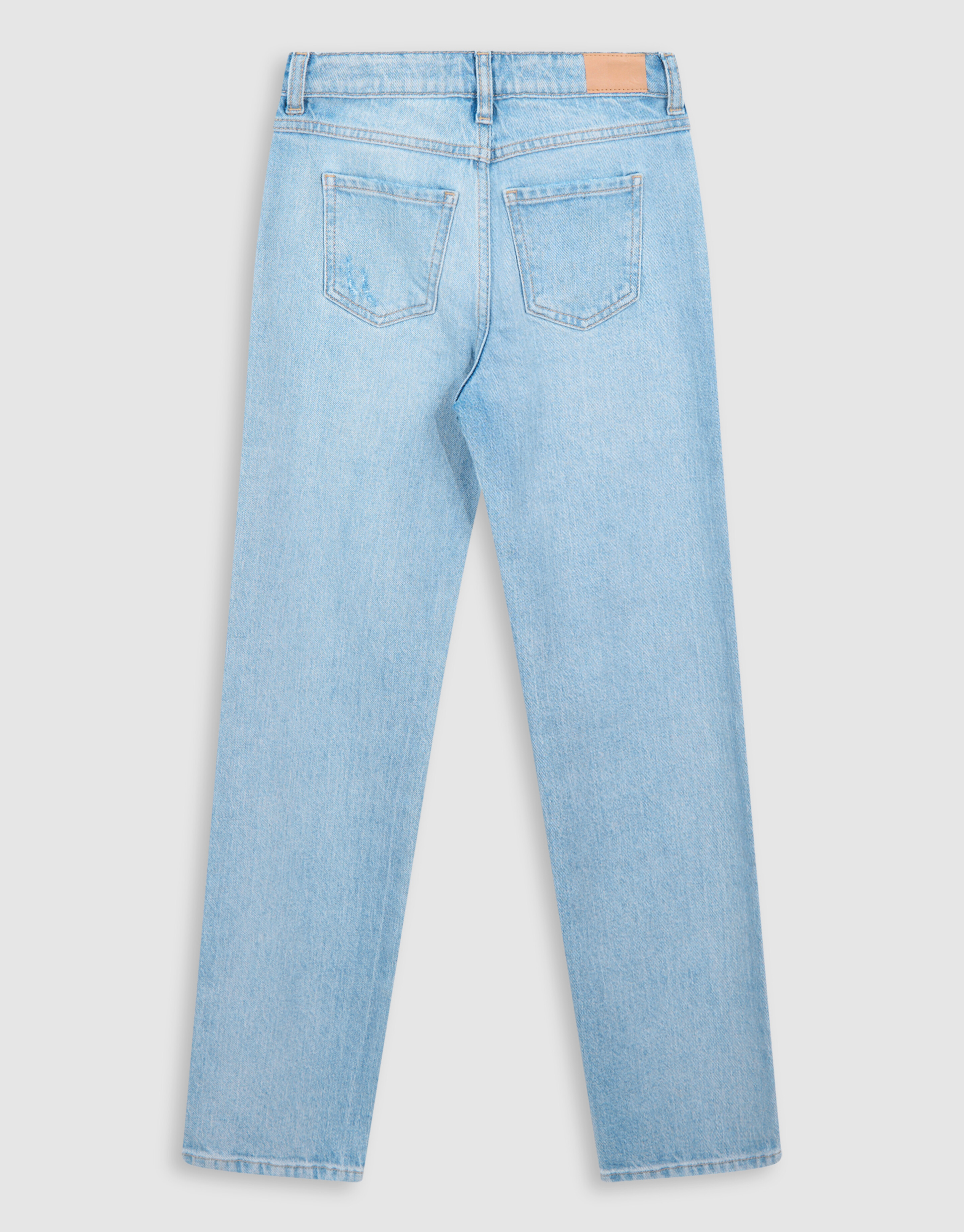 Zerst&ouml;rte Straight Leg Jeans Blauw SHOEBY GIRLS