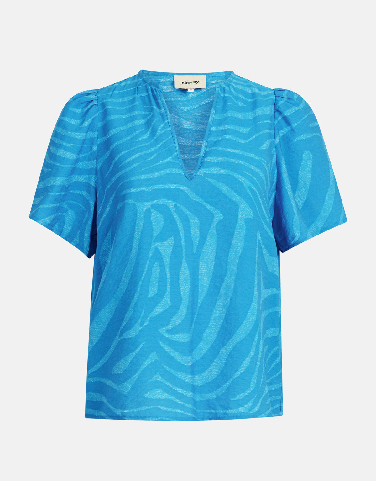 Zebra Print Top Blau SHOEBY WOMEN