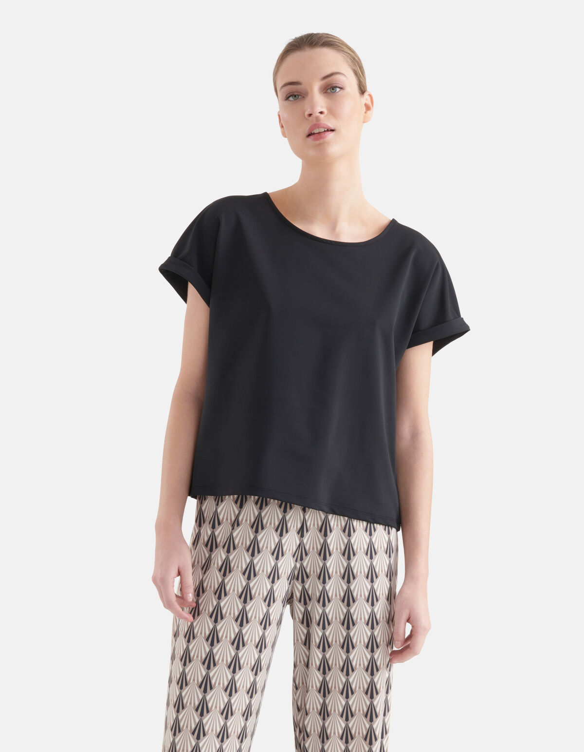 Reise-T-Shirt Schwarz von Mieke SHOEBY WOMEN