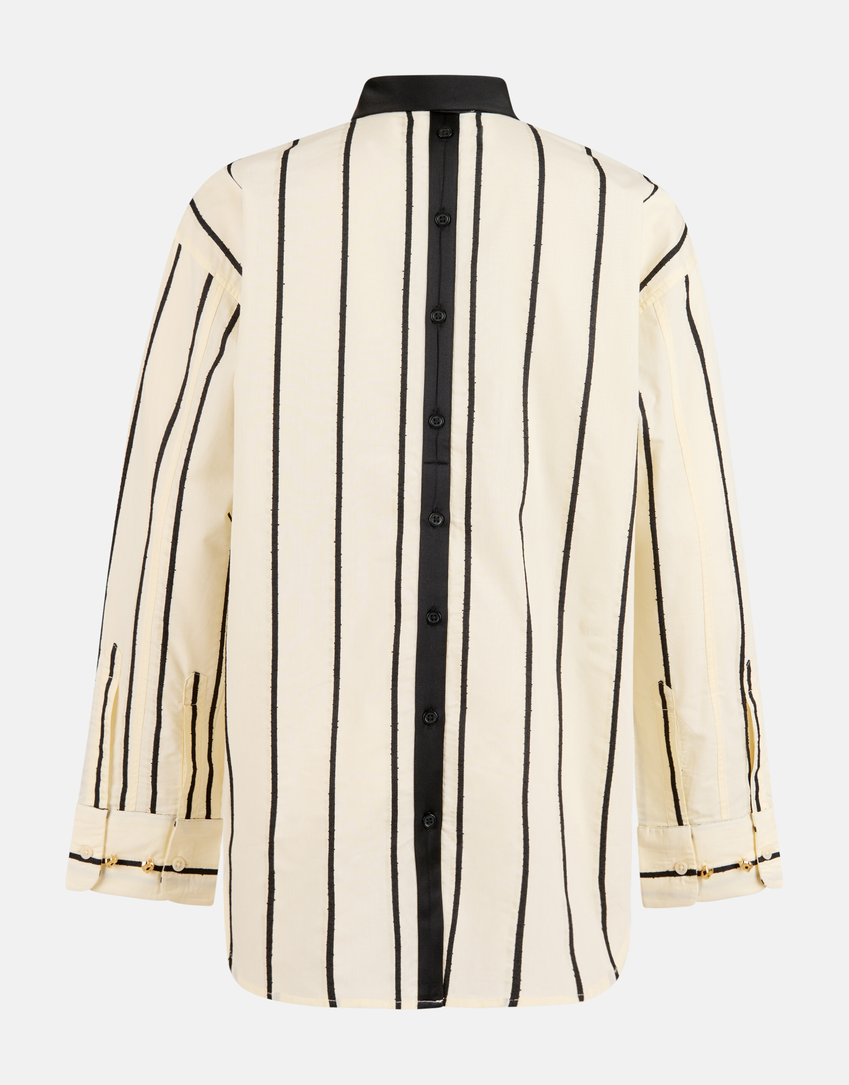 Gestreifte Bluse Off White/Schwarz SHOEBY WOMEN